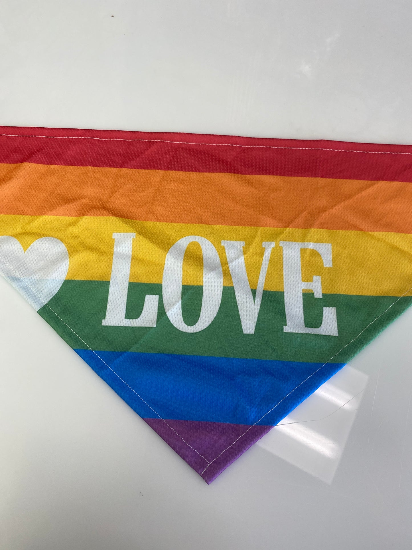 LOVE LETTER & RAINBOW DOG SCARF
