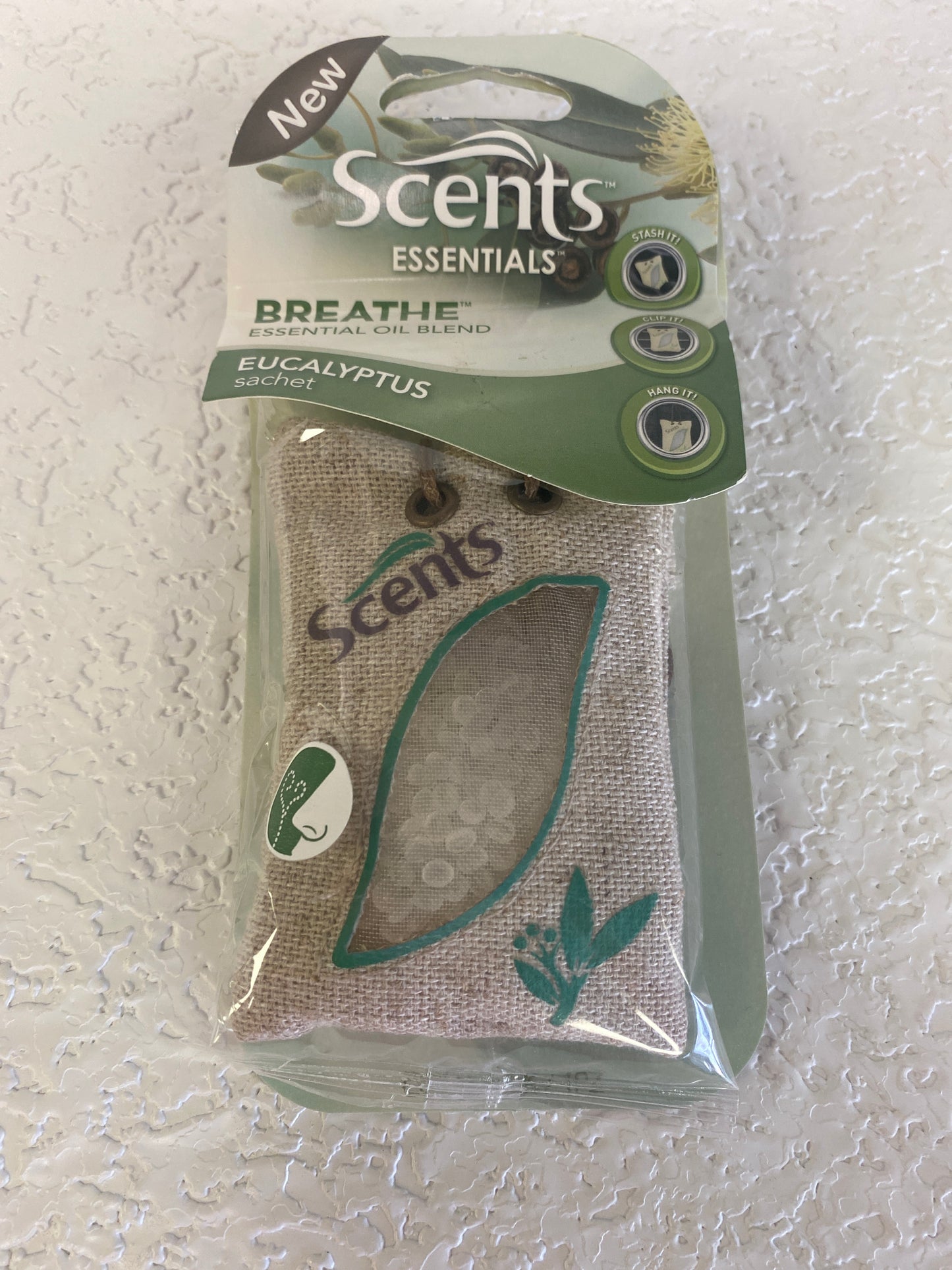 SCENTS ESSENTIALS BREATHE EUCALYPTUS SACHET