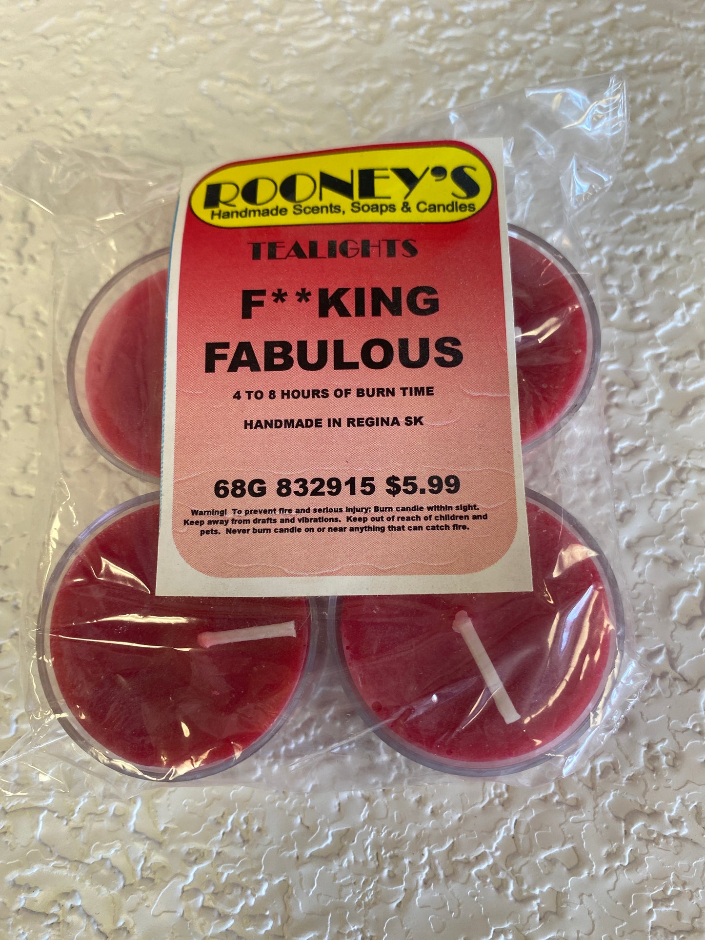 F**KING FABULOUS TEALIGHT CANDLES