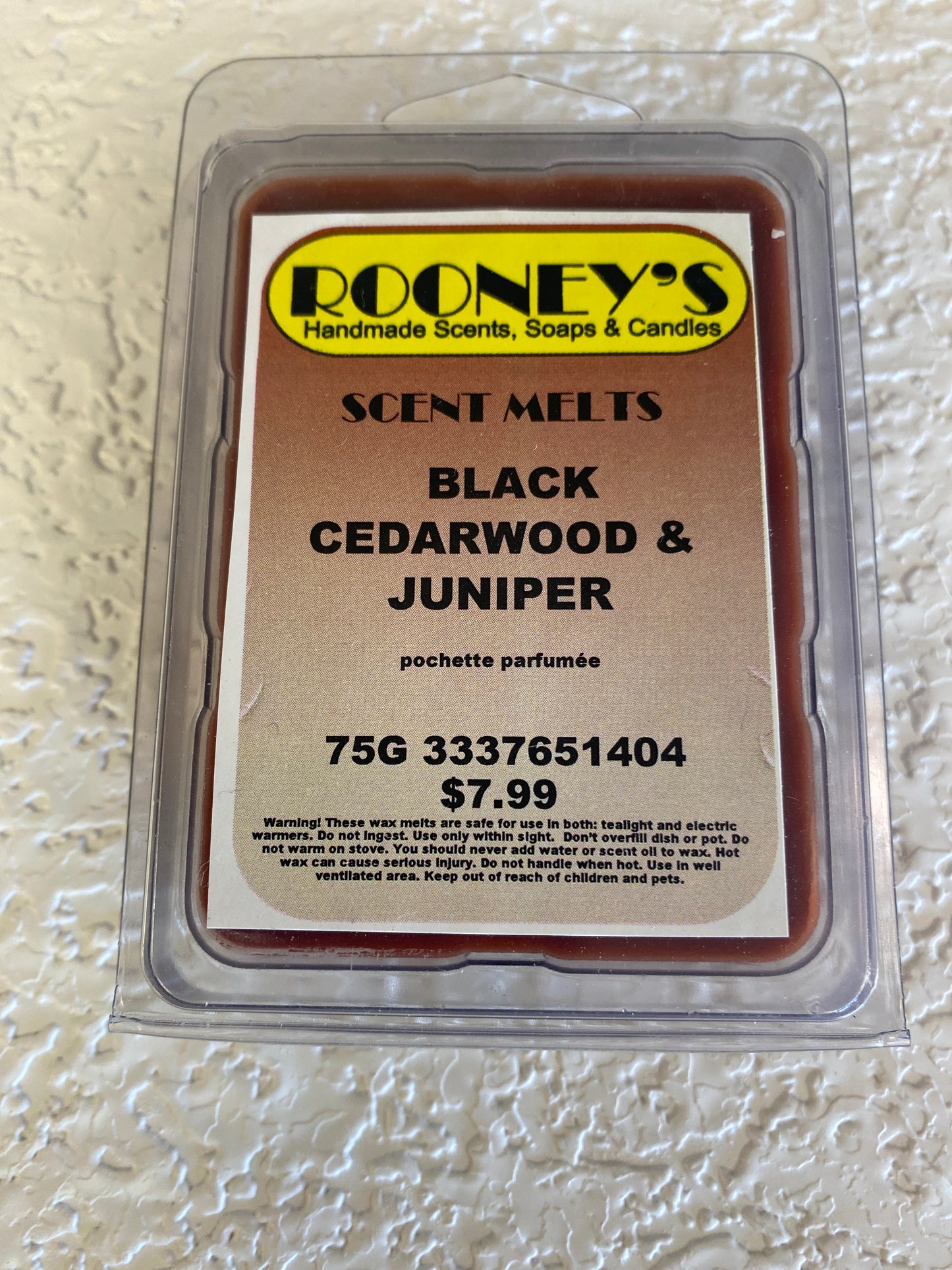 SCENT MELT BLACK CEDARWOOD & JUNIPER