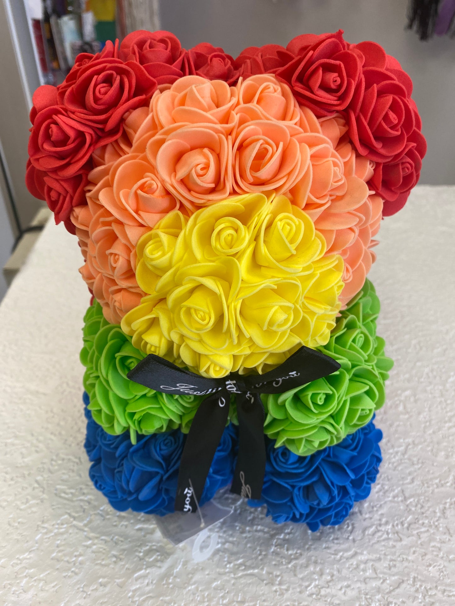 RAINBOW ROSE BEAR