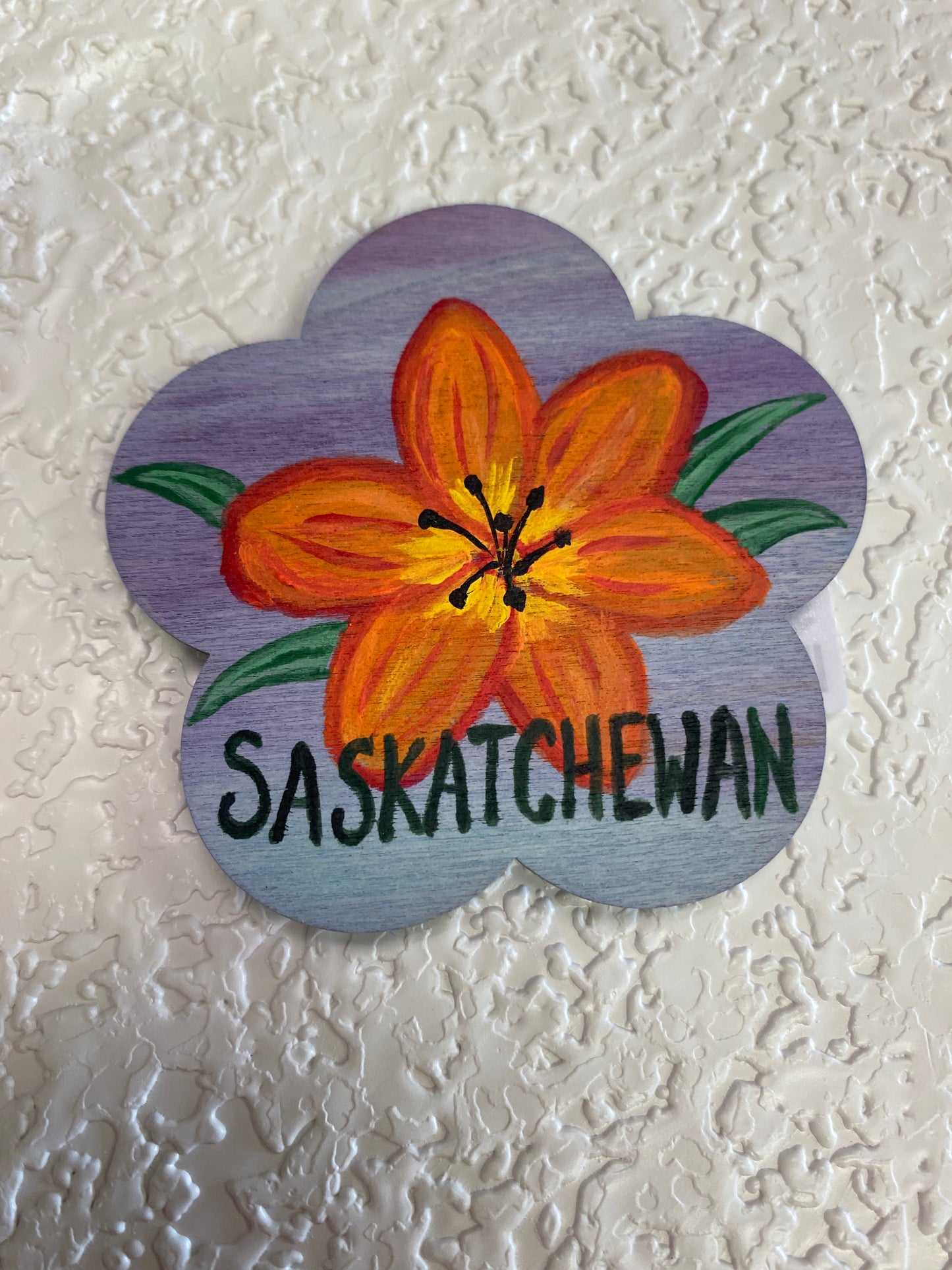 MAGNET ORANGE LILY SASK FLOWER