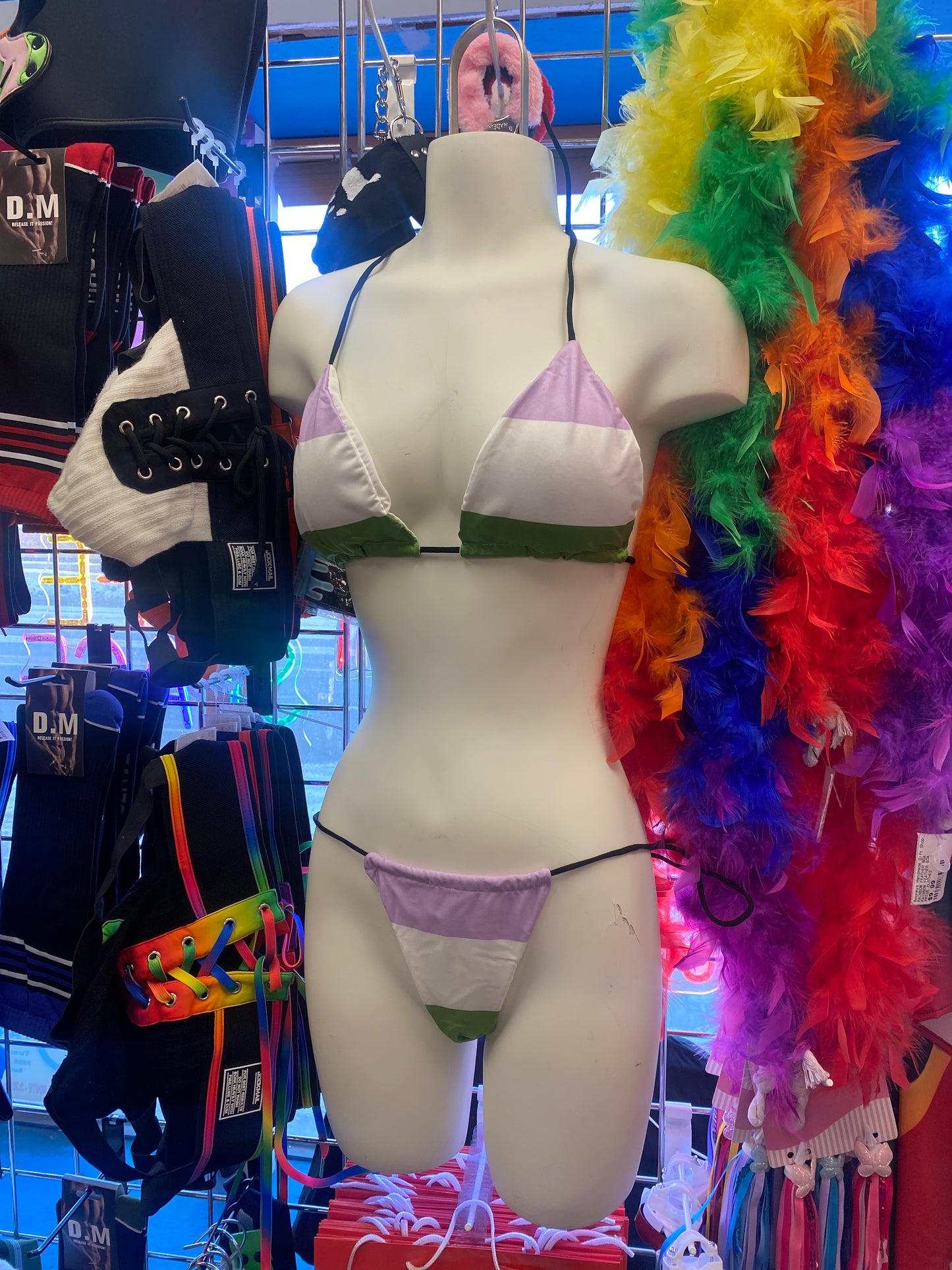 GENDER QUEER PRIDE WOMENS BATHING SUIT