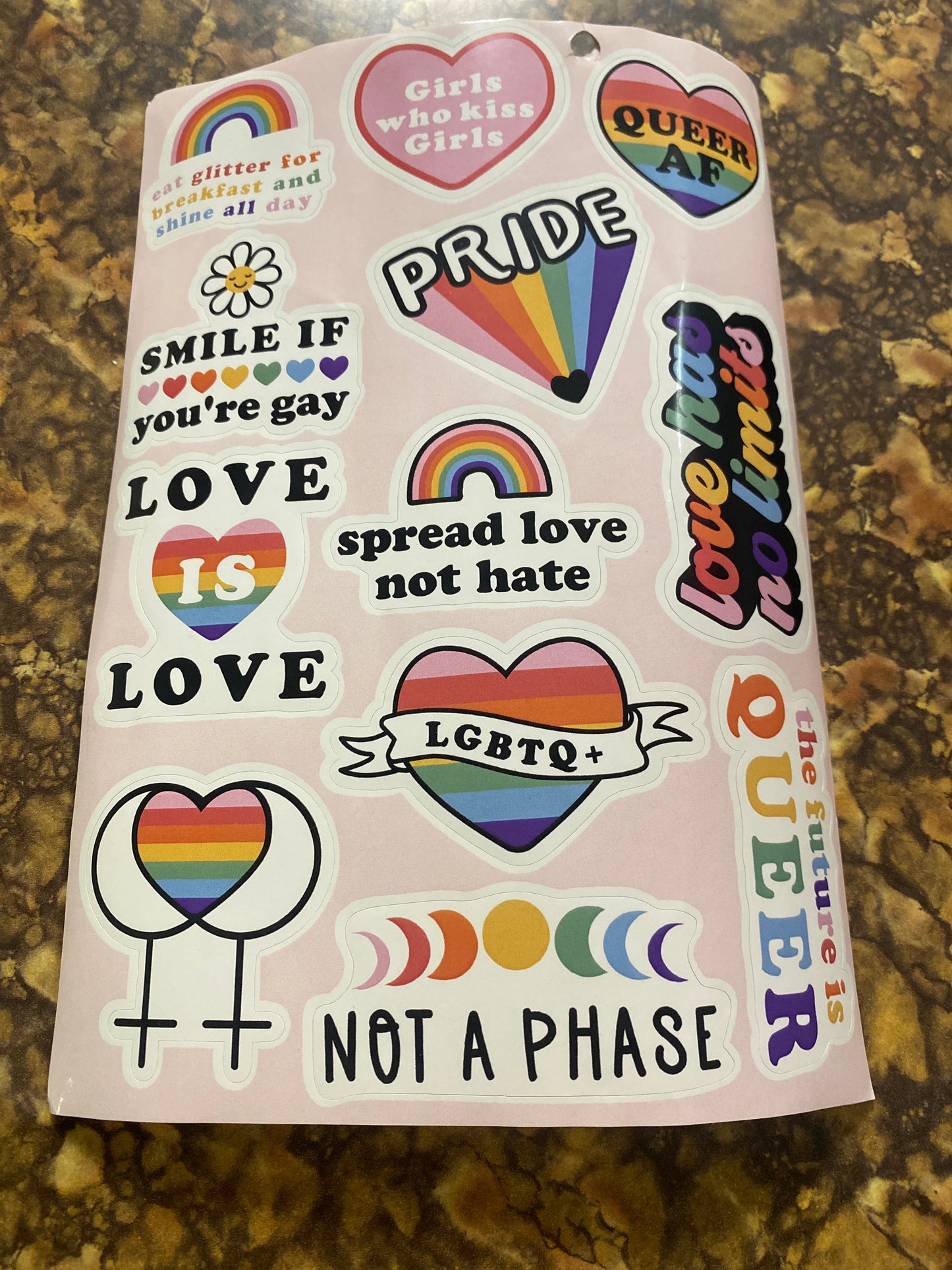 PRIDE STICKER SHEET