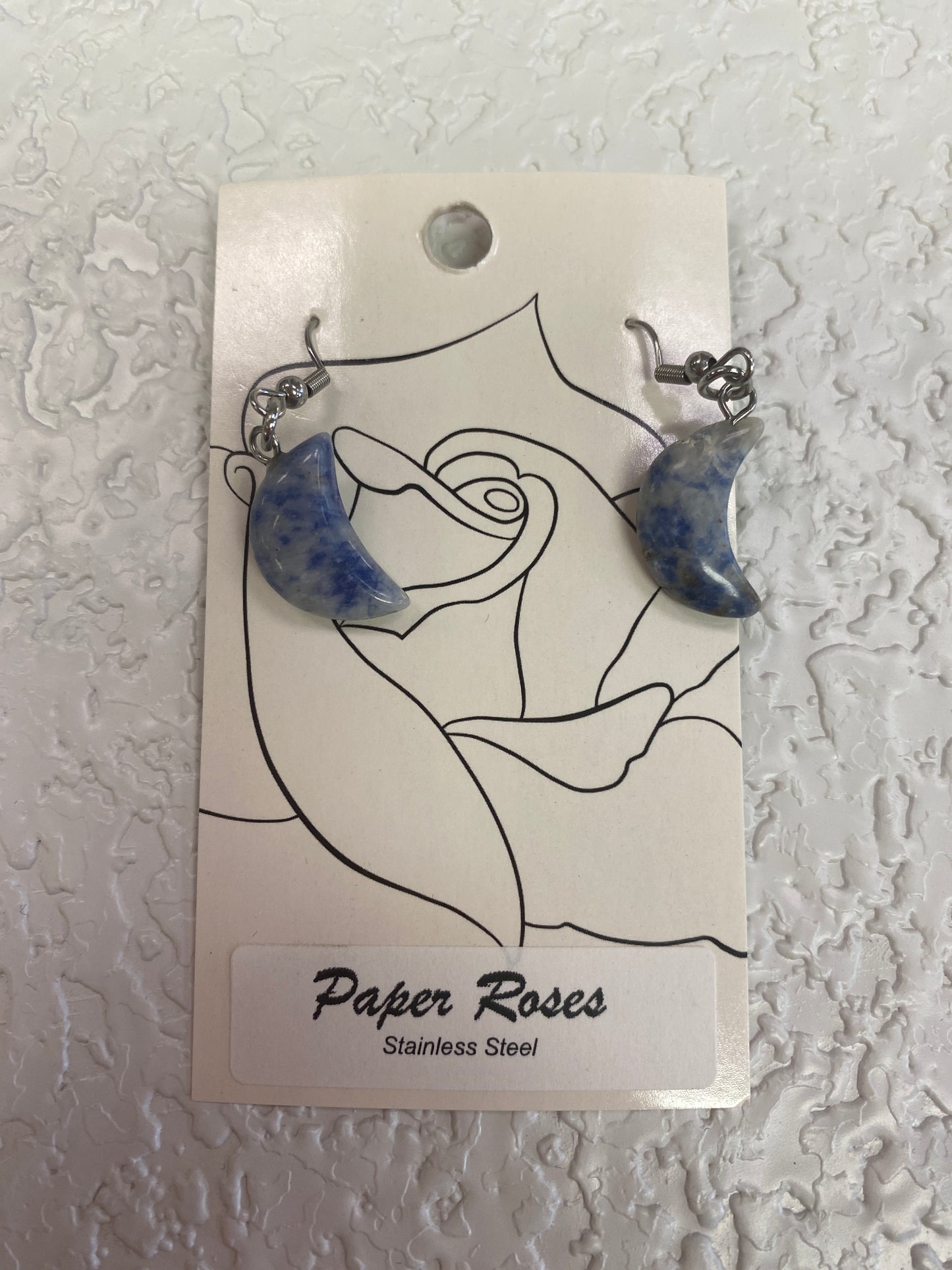 SODALITE BLUE MOON EARRINGS