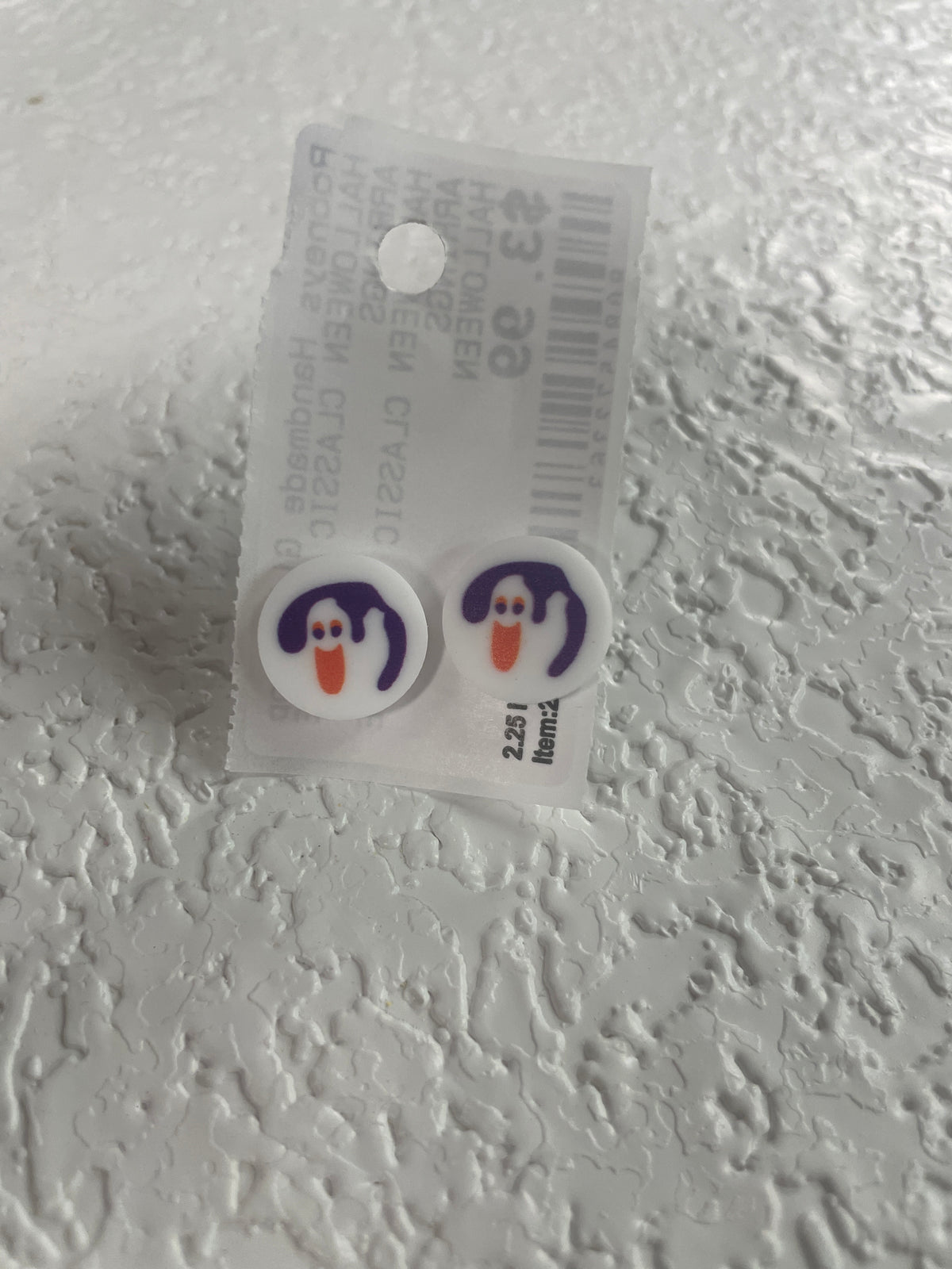 HALLOWEEN COOKIE GHOST EARRINGS