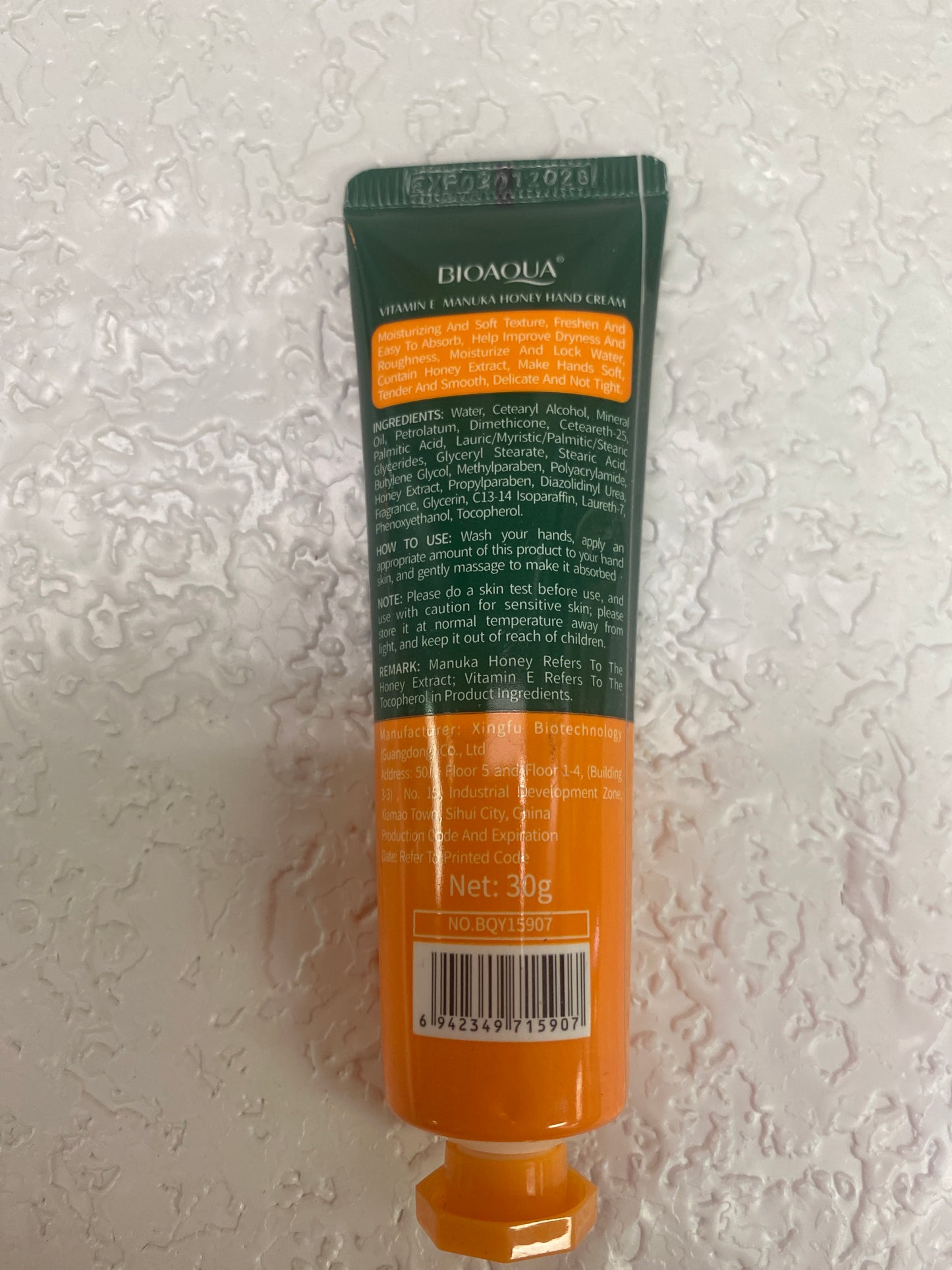 HAND CREAM VITAMIN E HONEY