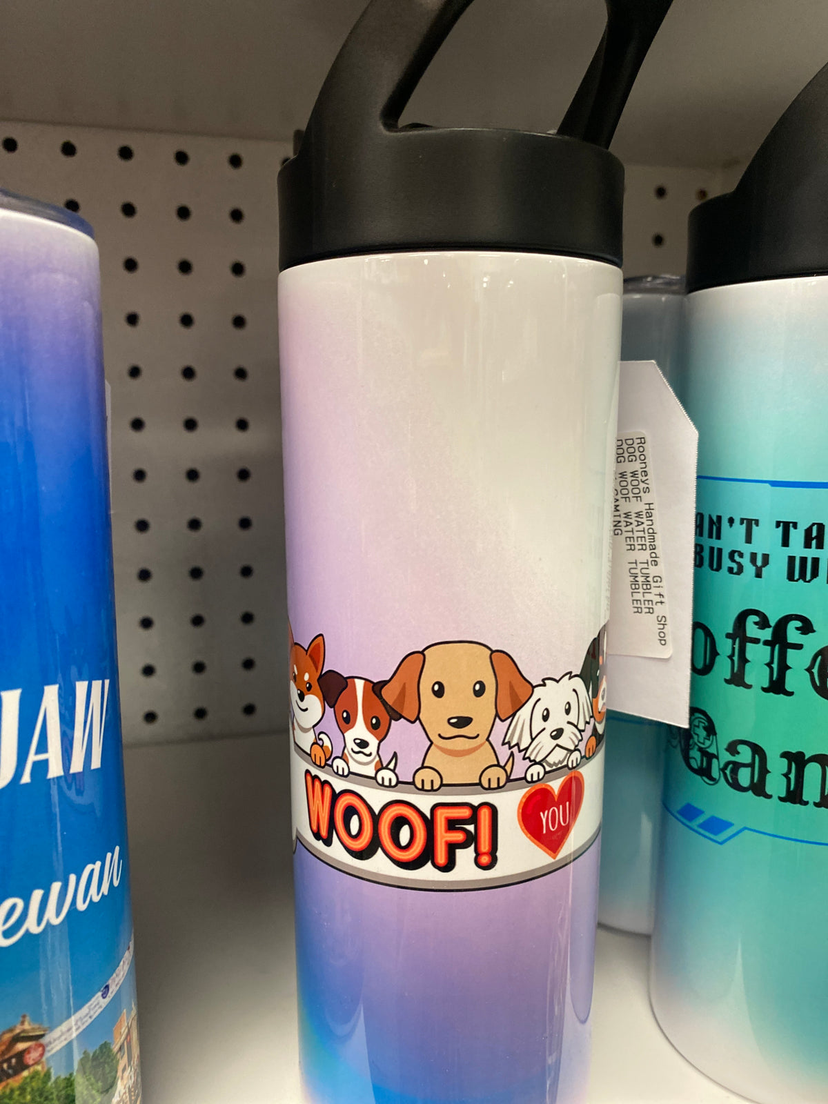 DOG WOOF WATER TUMBLER
