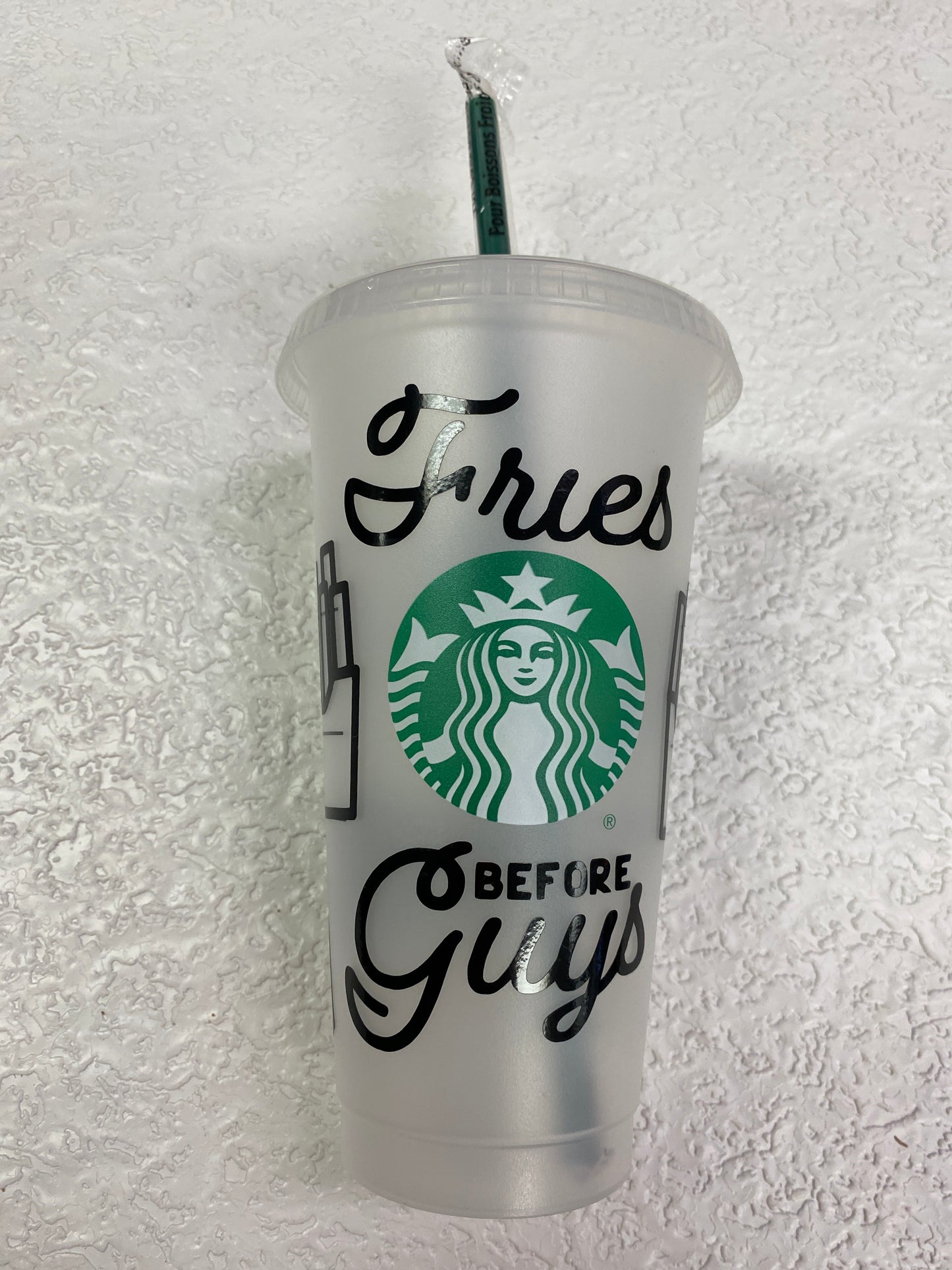 CUP WITH STRAW FRIES BEFORE GUYS