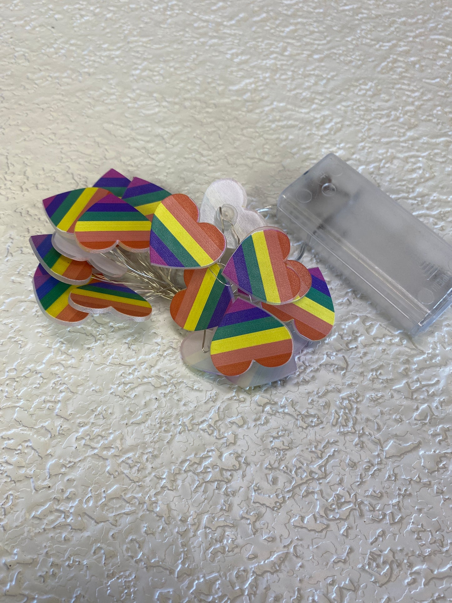 RAINBOW HEARTS LED STRING LIGHTS