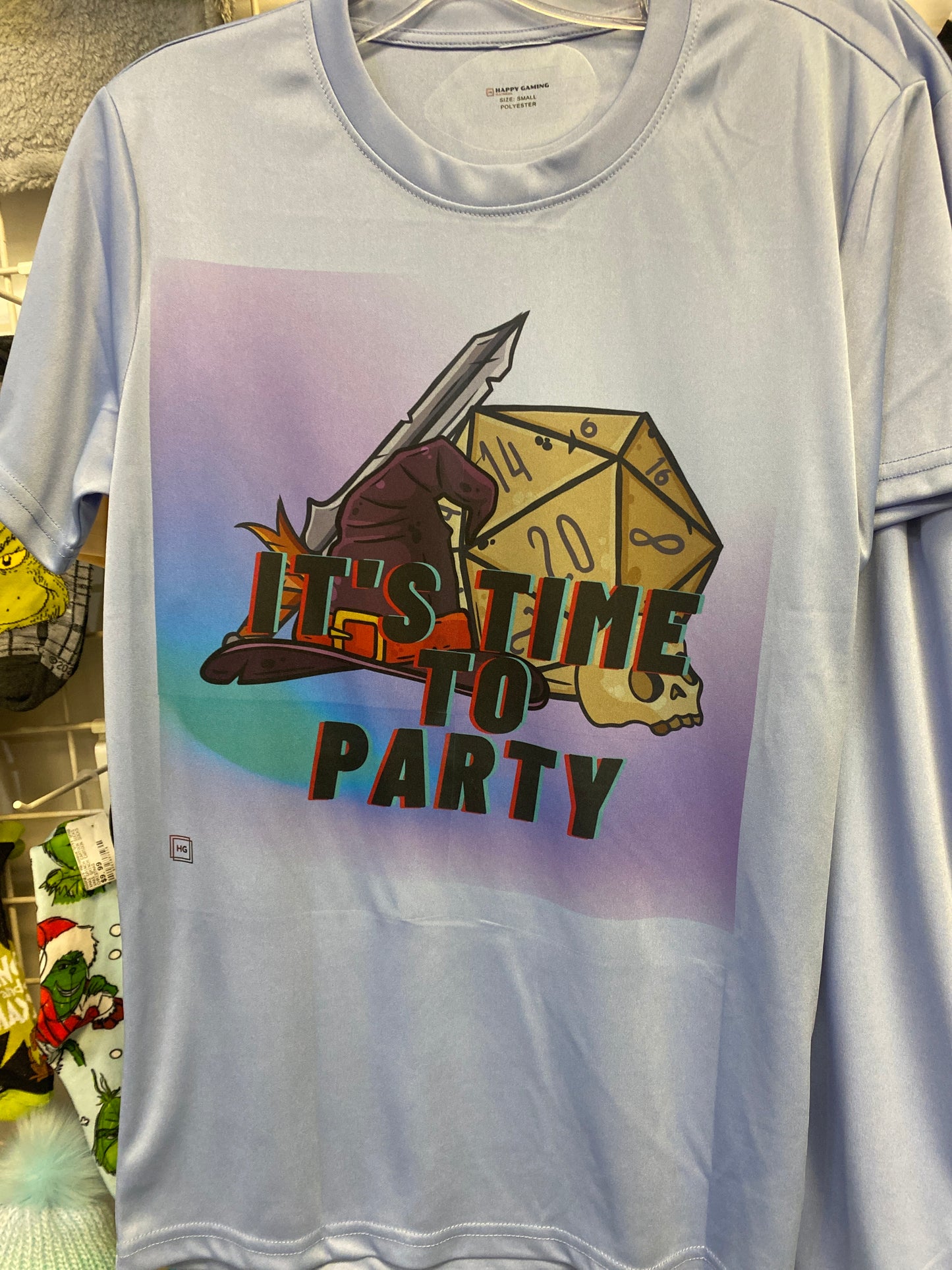 ITS TIME TO PARTY T SHIRT SMALL