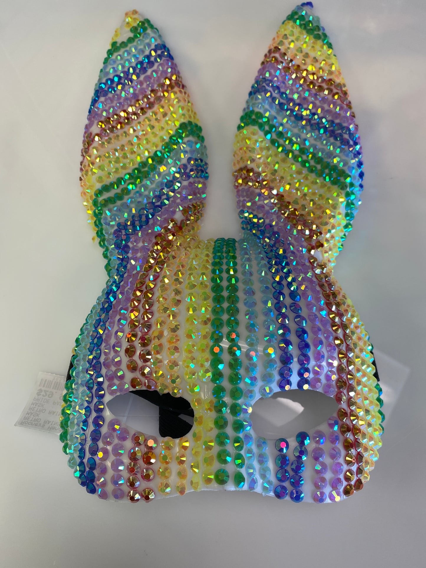 RETRO RAINBOW RABBIT HALF MASK