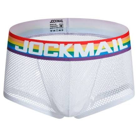 JOCKMAIL WHITE MESH UNDERWEAR