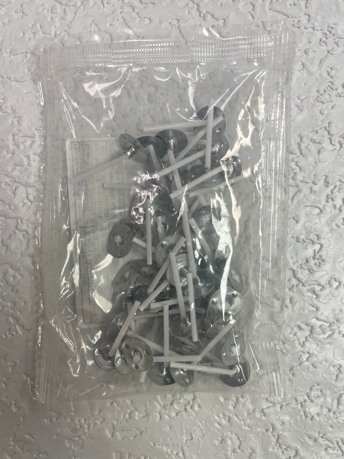 50PK PRE WAXED CANDLE WICKS 1.02 INCHES
