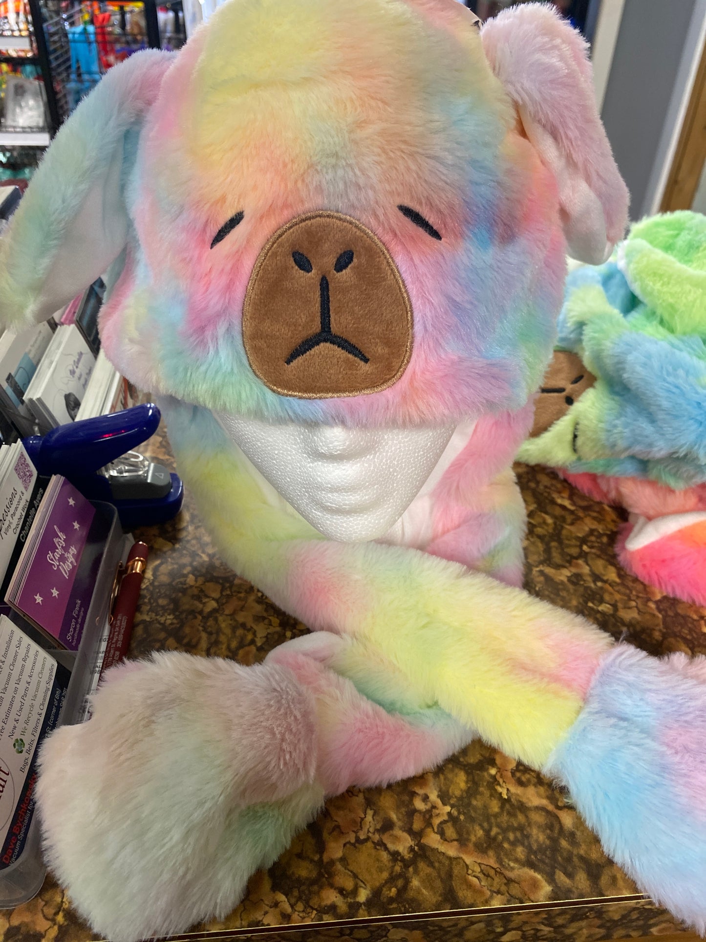 YELLOW PINK CAPYBARA PUMP HAT