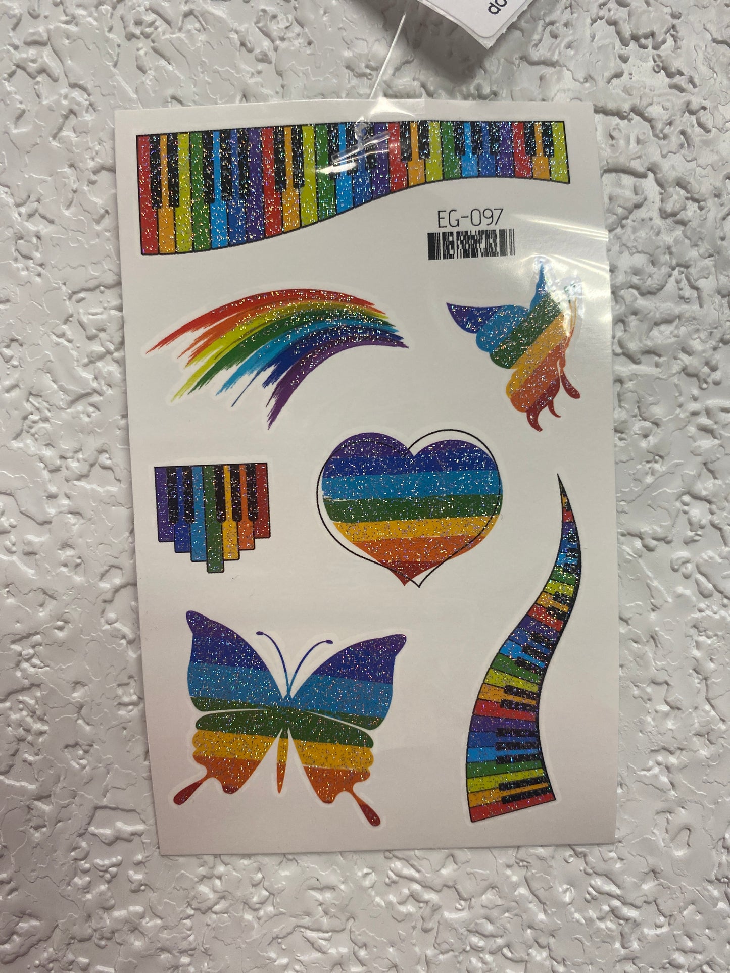 PRIDE GLITTER TATTOO STYLE 5