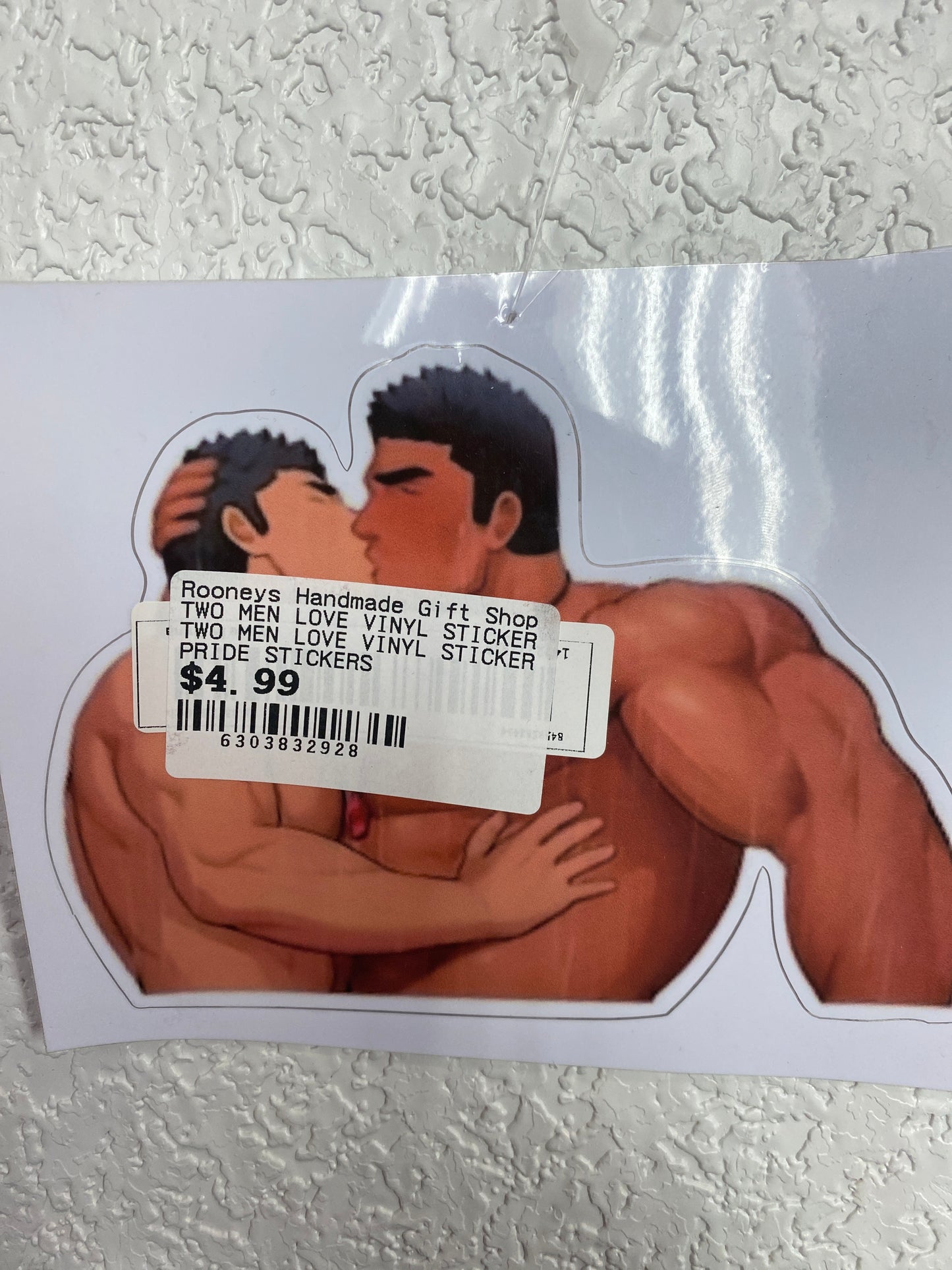 TWO MEN LOVE VINYL STICKER