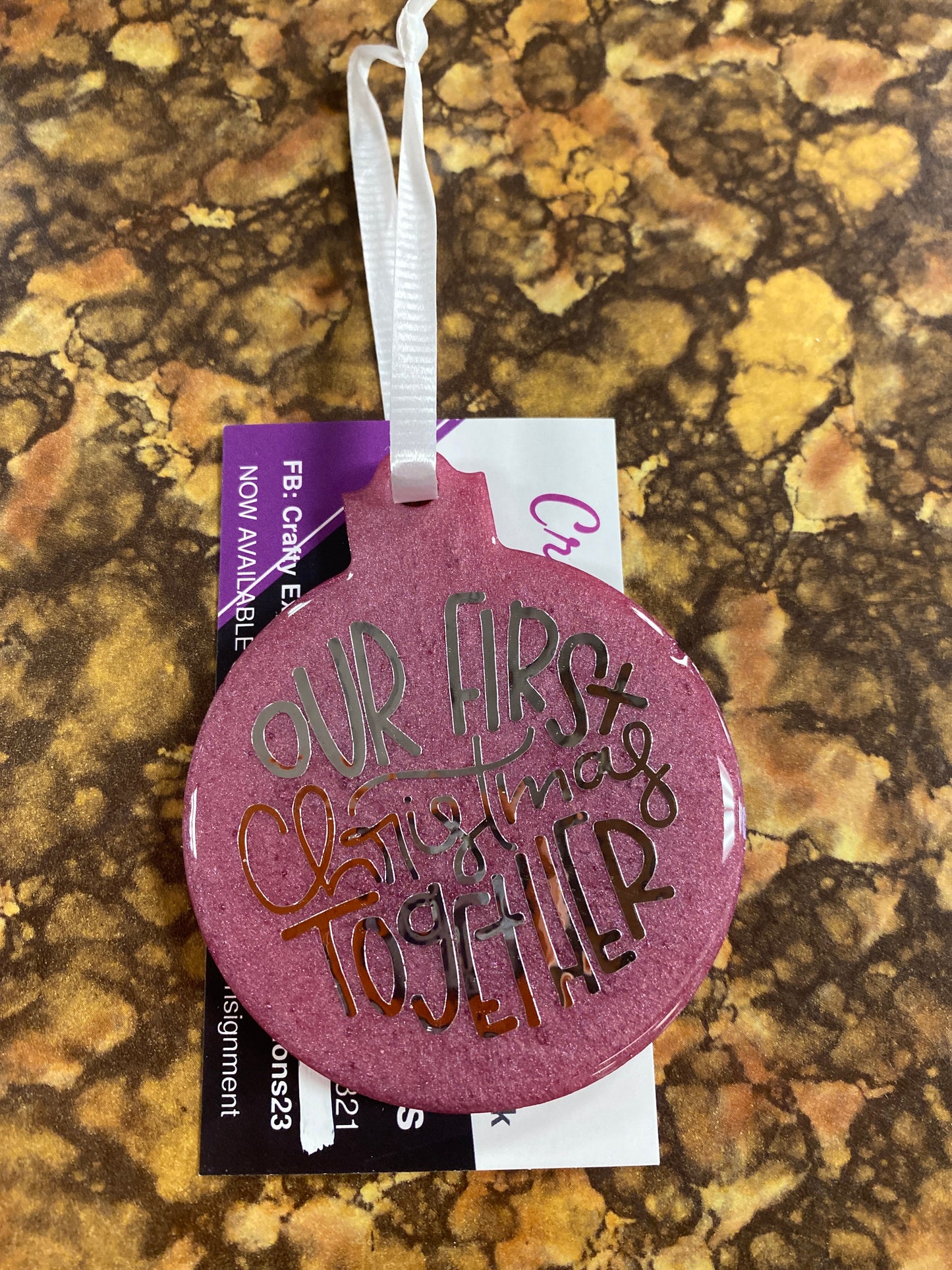 Resin Christmas Orn Our 1st Christmas