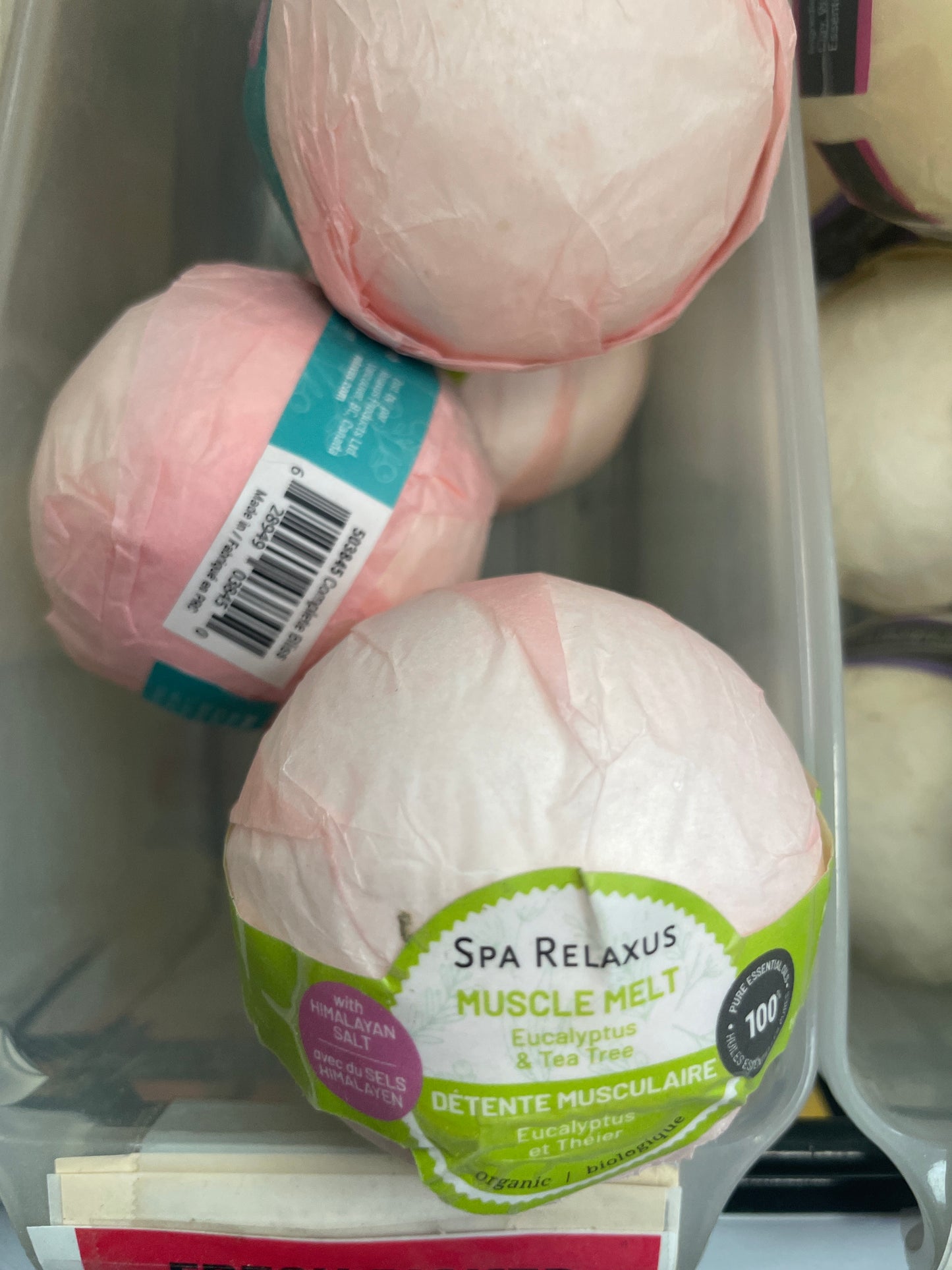 BATH BOMB MUSCLE MELT HIMALAYAN SALT