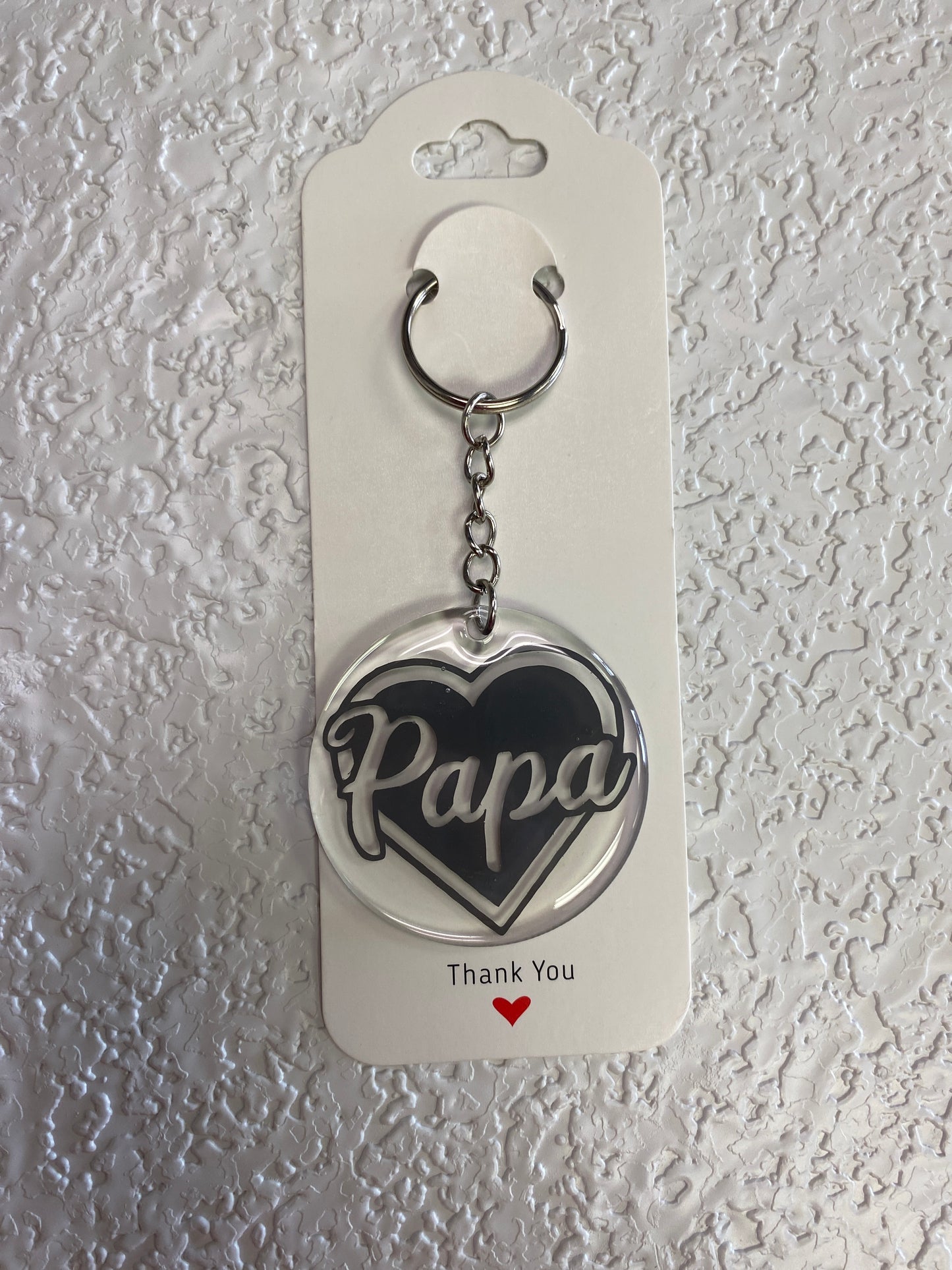 KEYCHAINS PAPA W FULL HEART