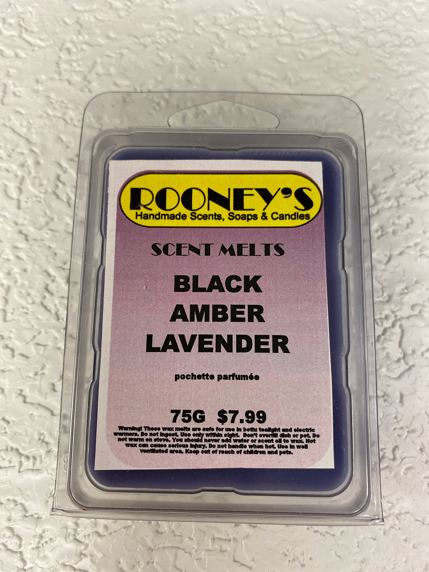 BLACK AMBER LAVENDER SCENT MELTS