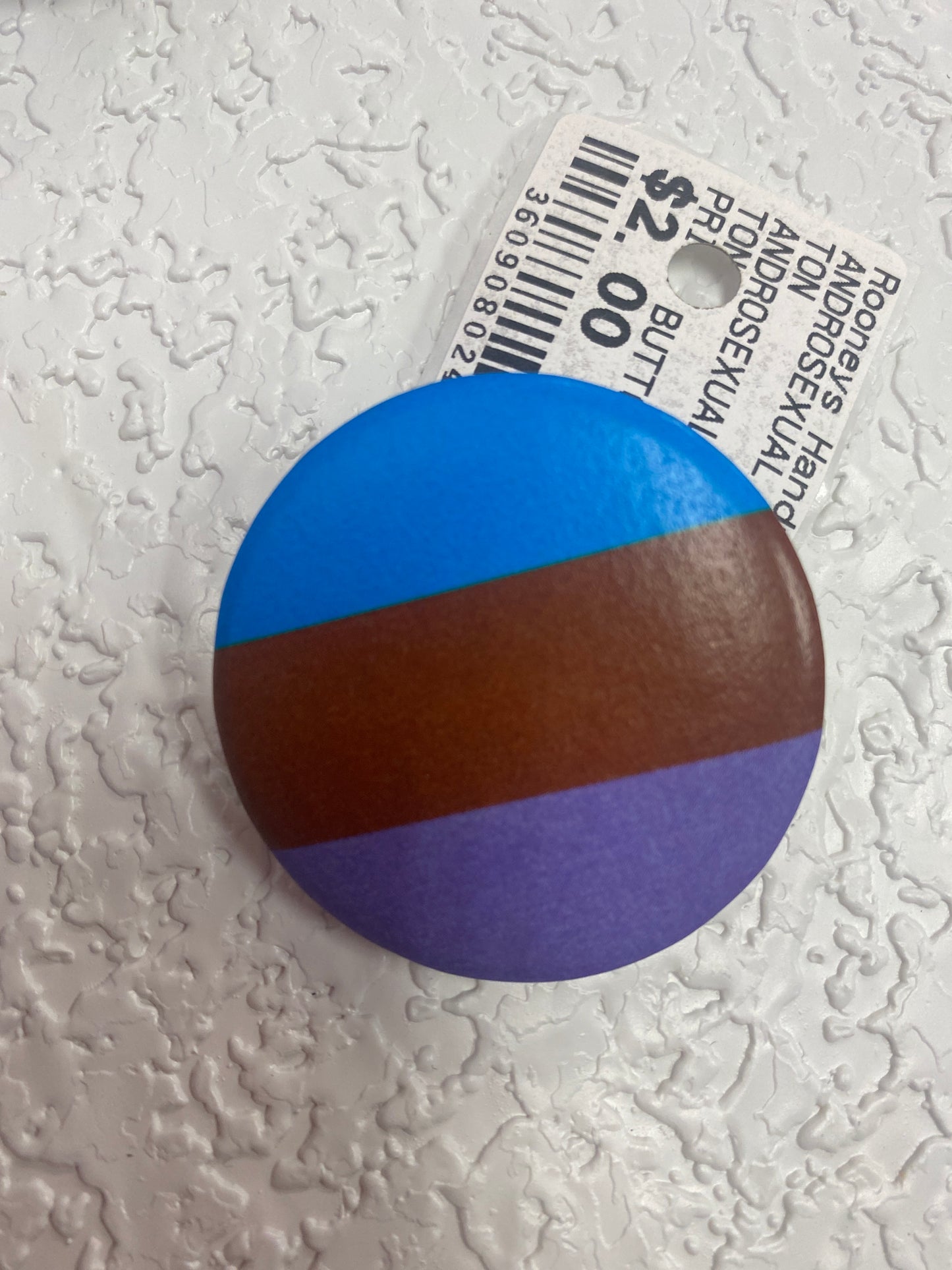 ANDROSEXUAL PRIDE FLAG BUTTON