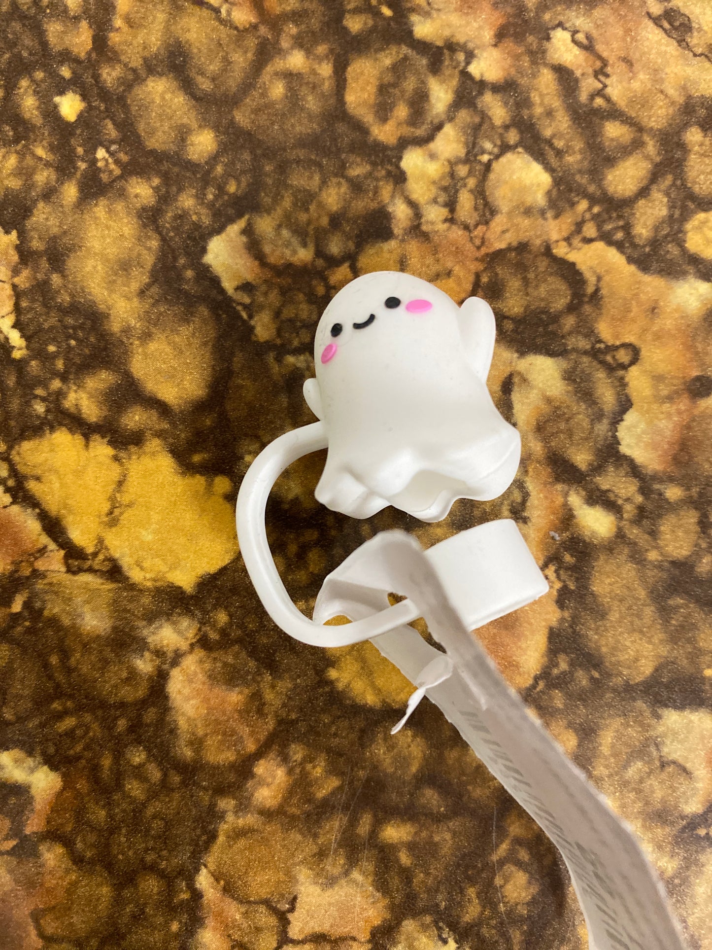 HAPPY GHOST STRAW COVER