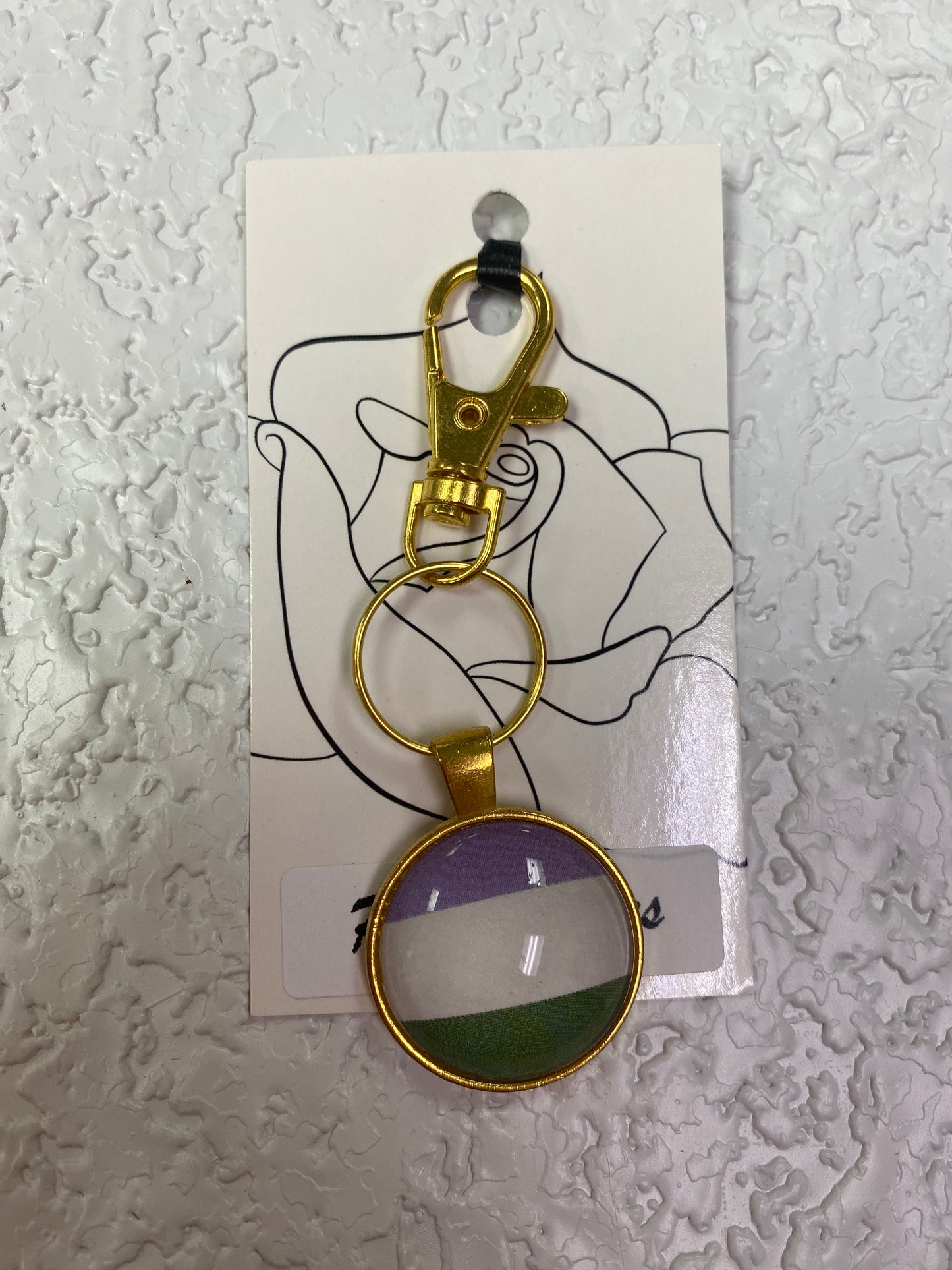 PRIDE GOLD KEYCHAIN