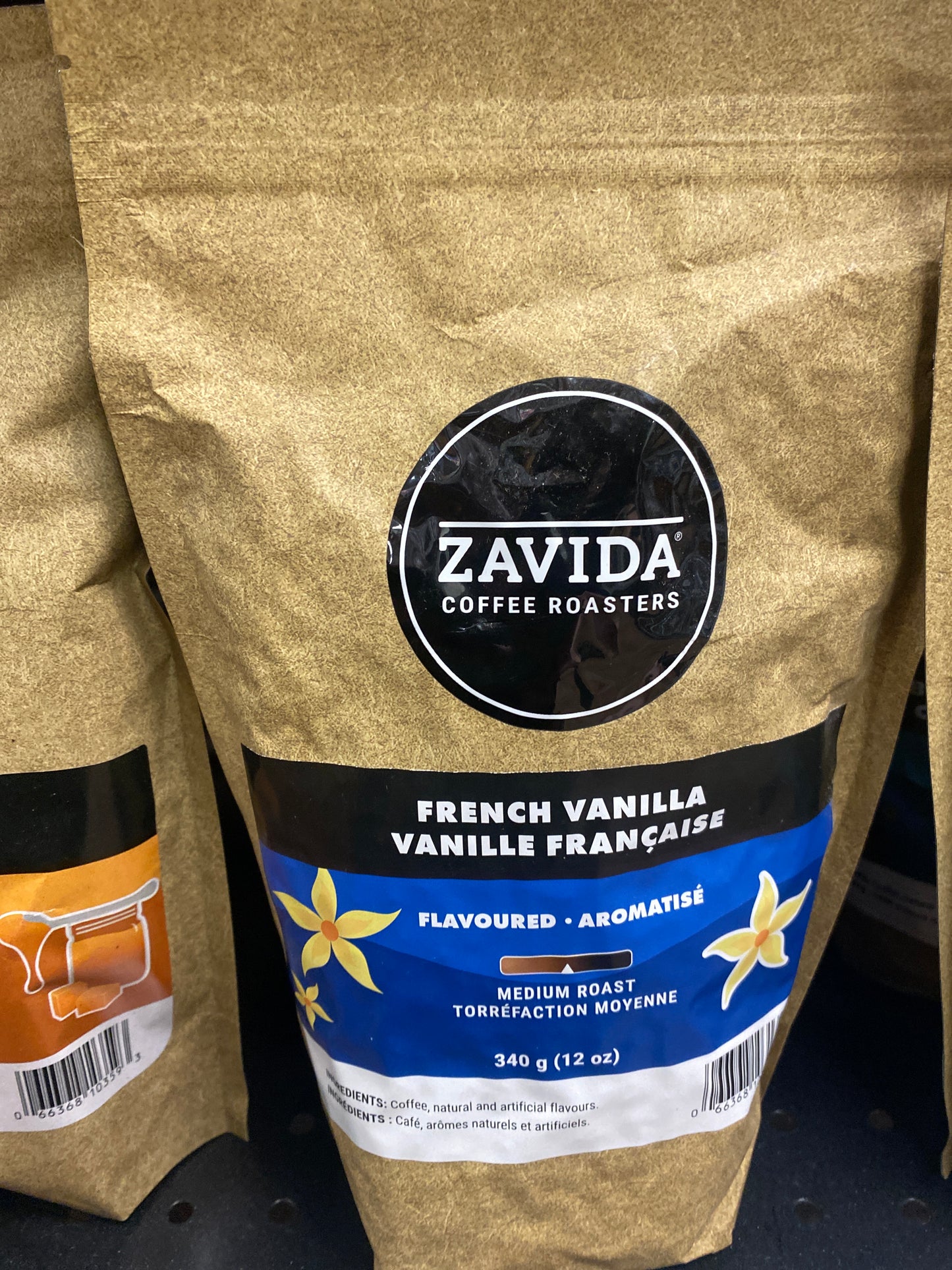 ZAVIDA FRENCH VANILLA WHOLE BEAN COFFEE