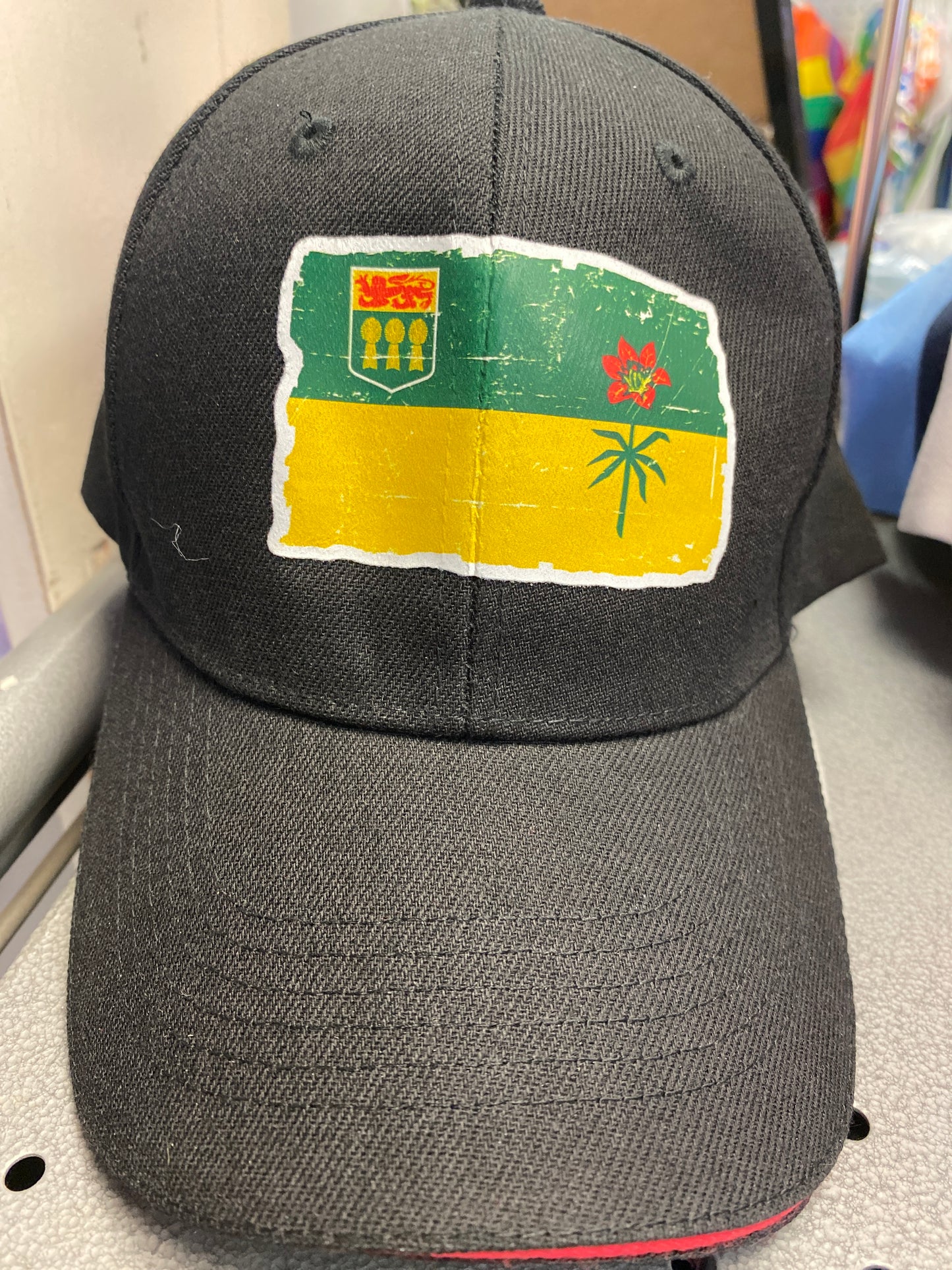 SASK FLAG BLACK 1 HAT