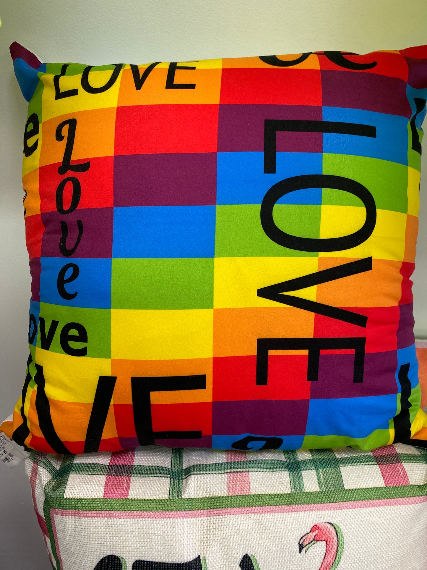 PRIDE LOVE IS LOVE THROW PILLOW