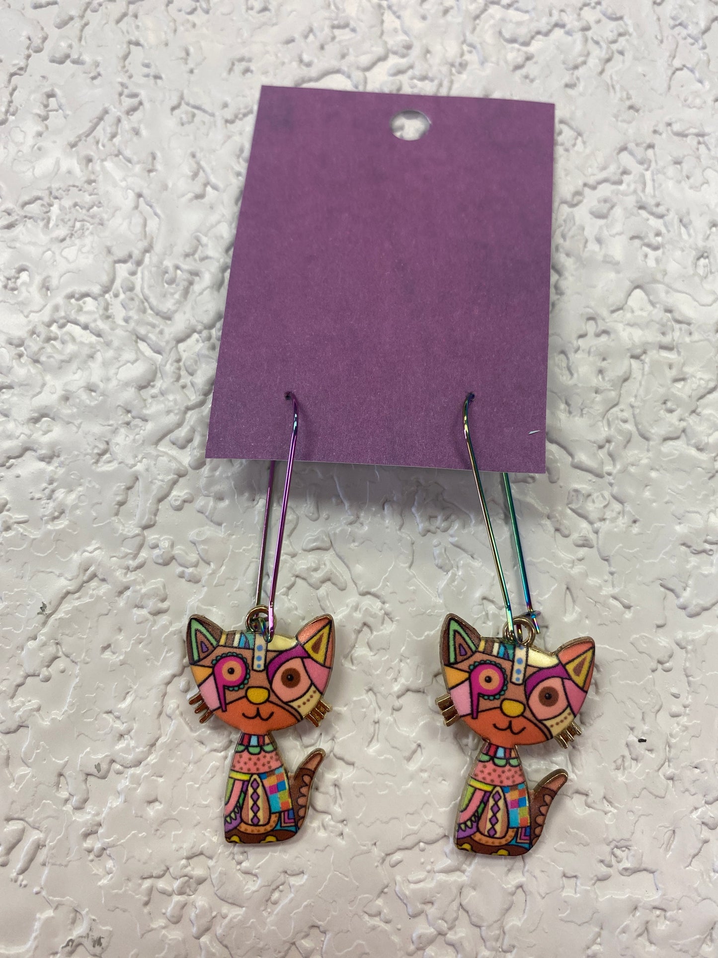 ORANGE CAT EARRINGS