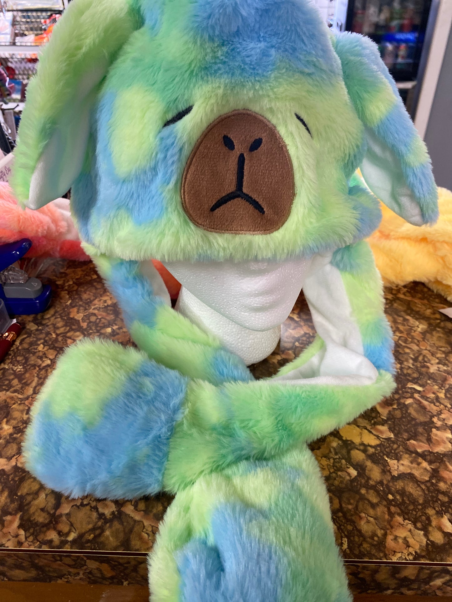 BLUE GREEN CAPYBARA PUMP HAT