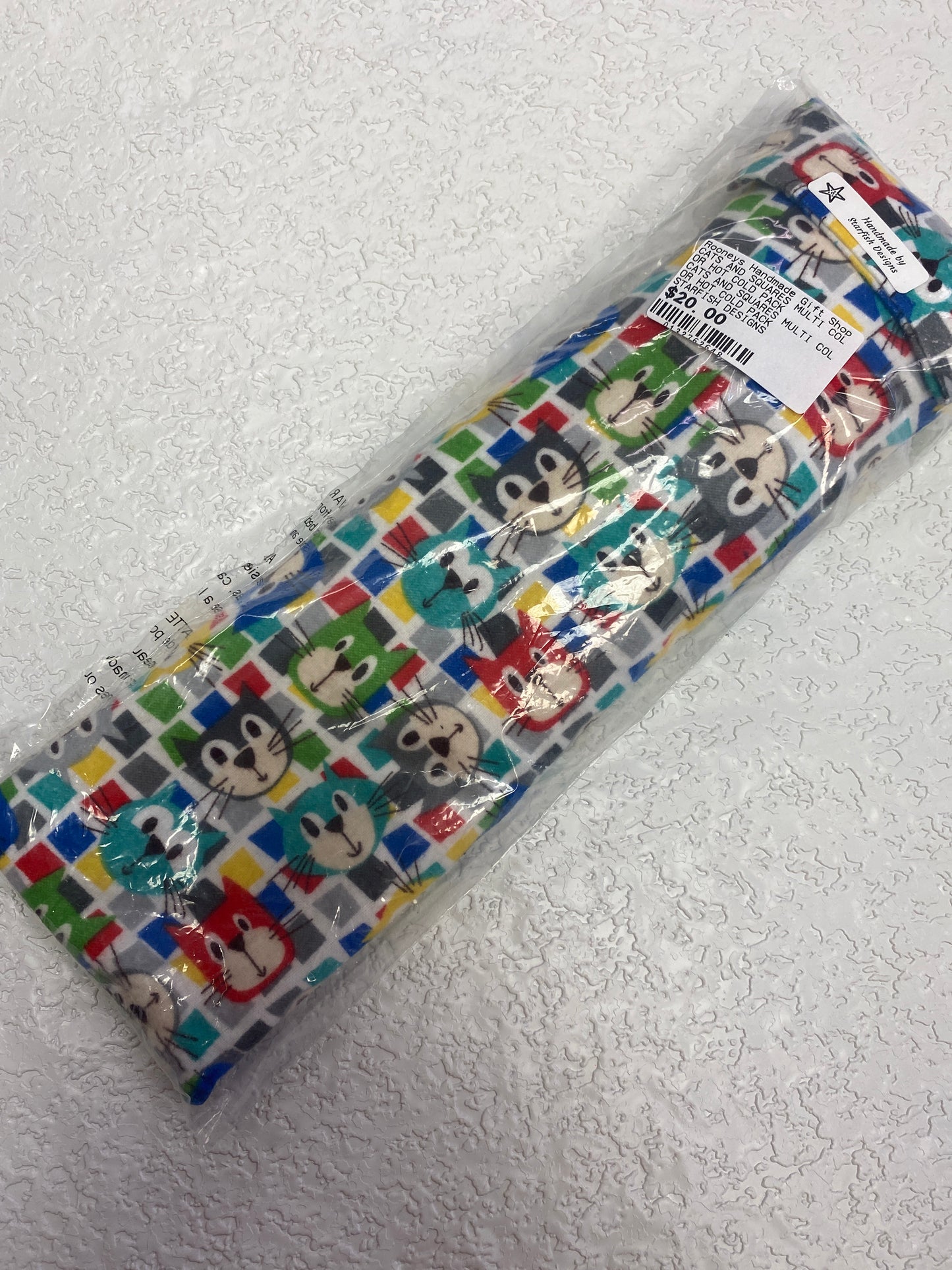 CATS AND SQUARES MULTI COLOR HOT COLD PACK