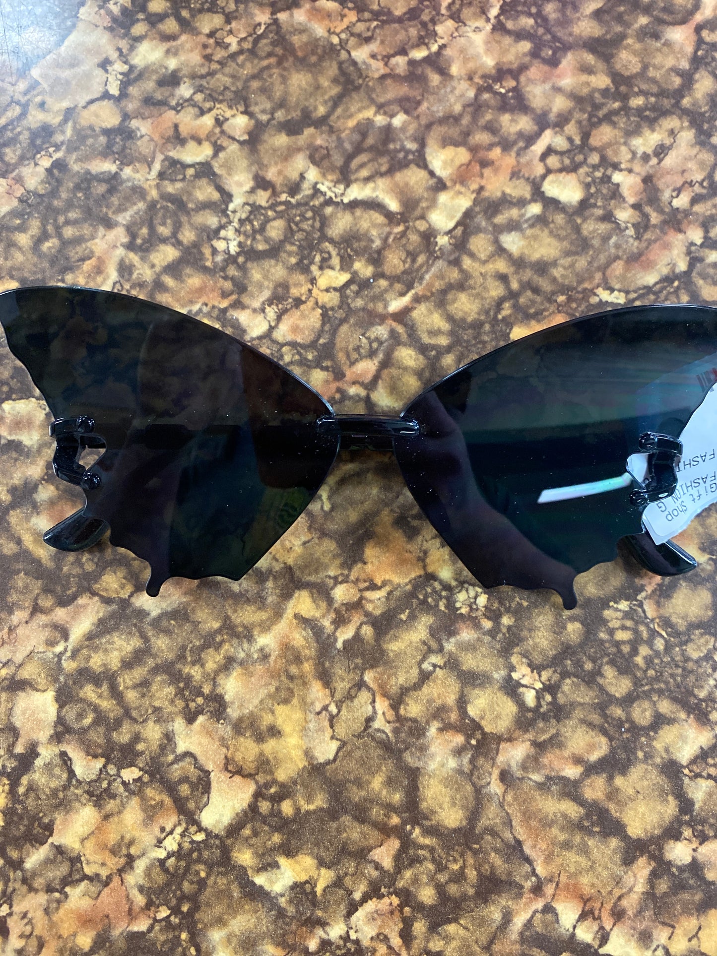 BUTTERFLY FASHION GLASSES BLACK