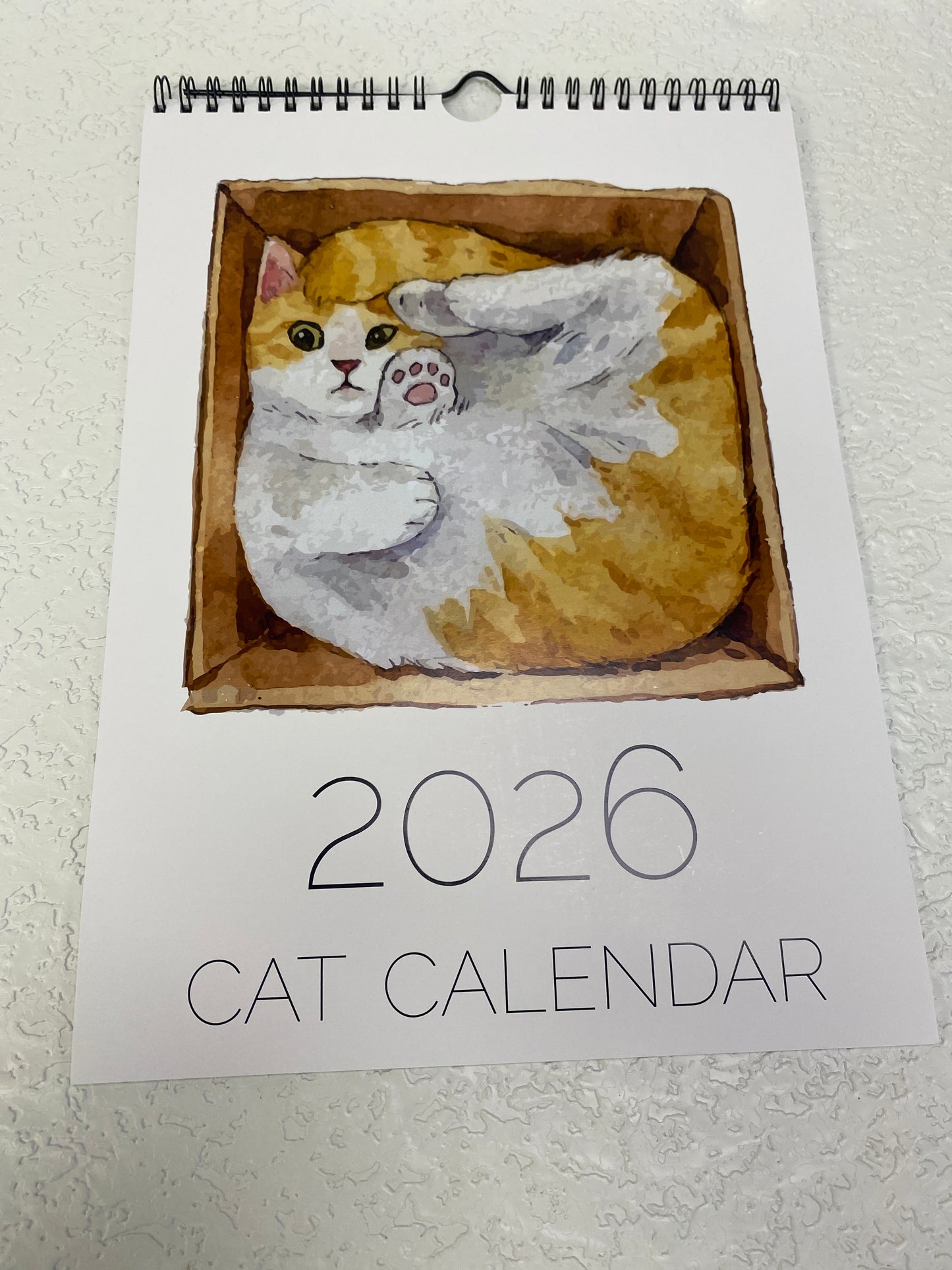 2026 CARTOON CAT WALL CALENDER