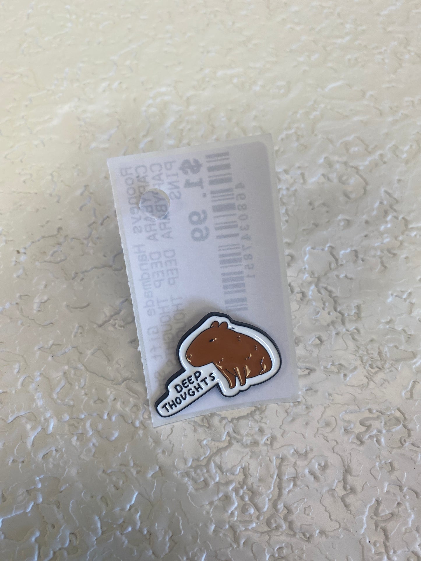 CAPYBARA DEEP THOUGHTS PIN