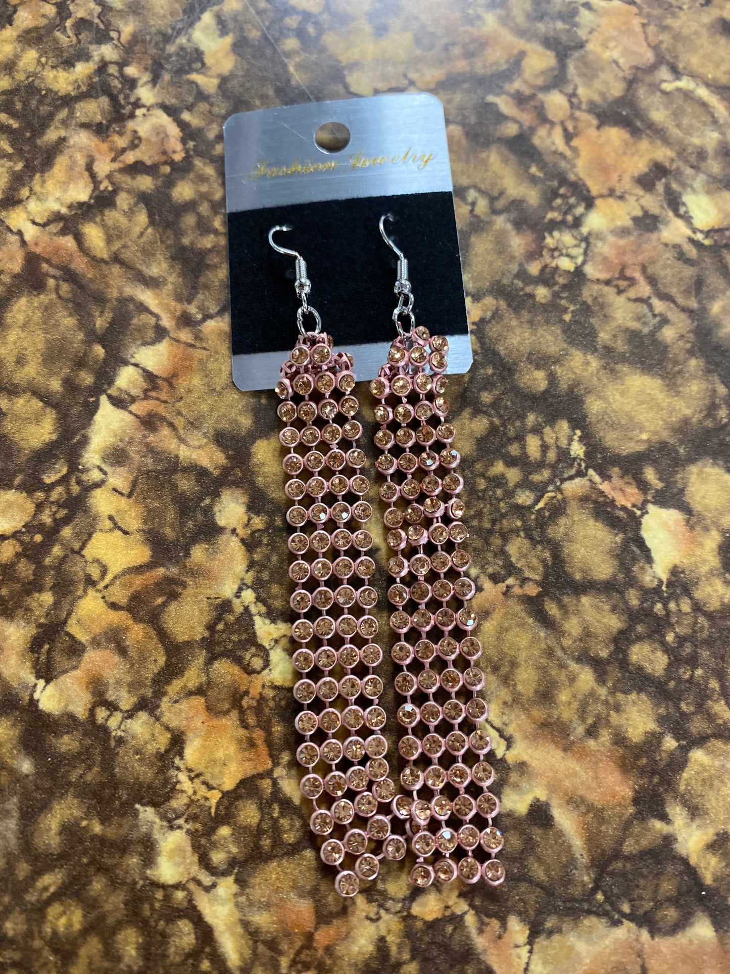 ROSE GOLD DANGLING EARRINGS