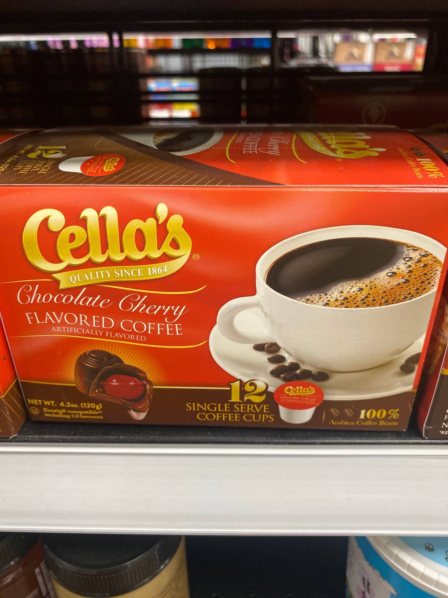 CELLAS CHOCOLATE CHERRY KCUPS COFFEE PODS
