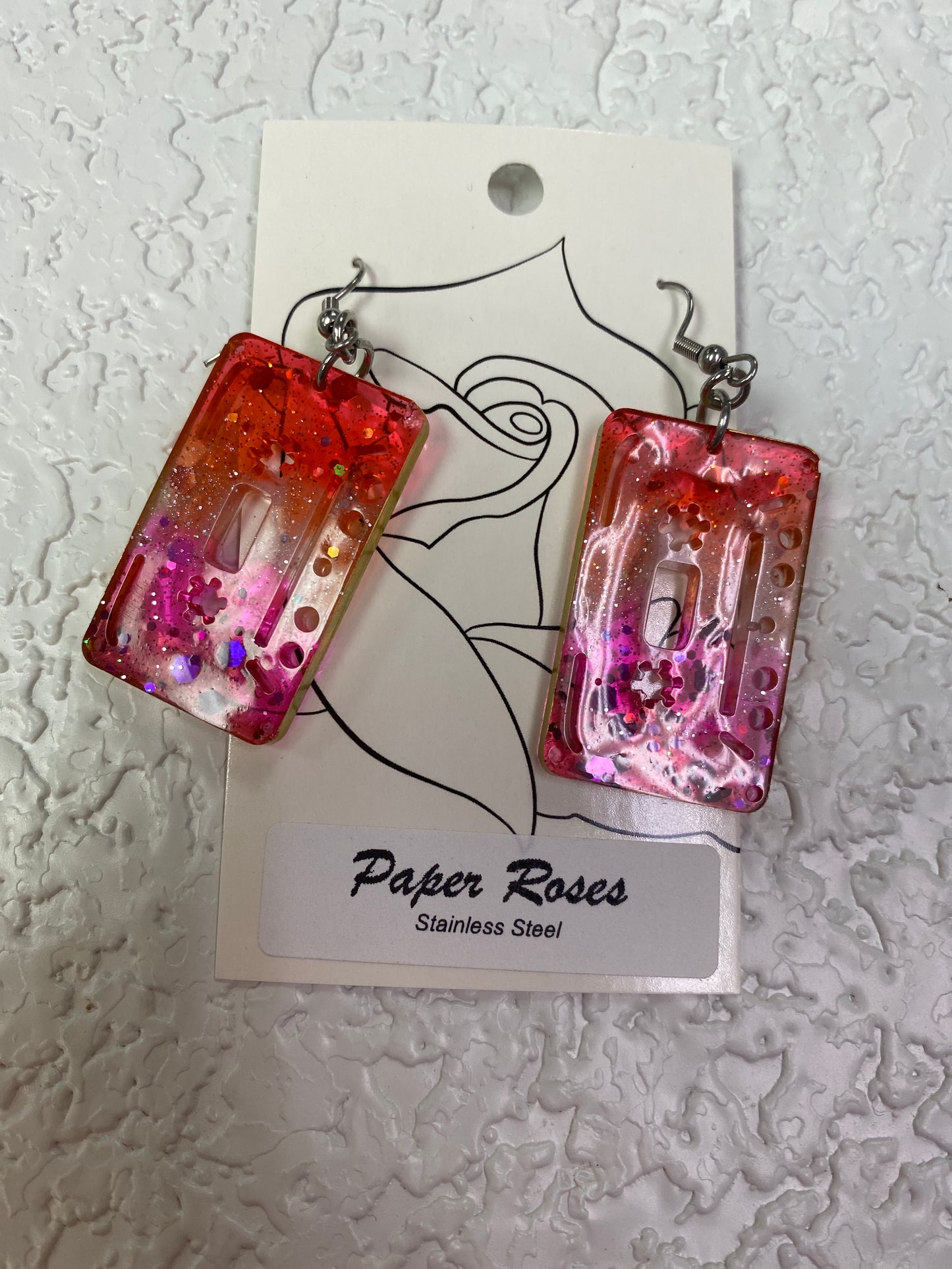 LESBIAN PRIDE RETRO EARRINGS