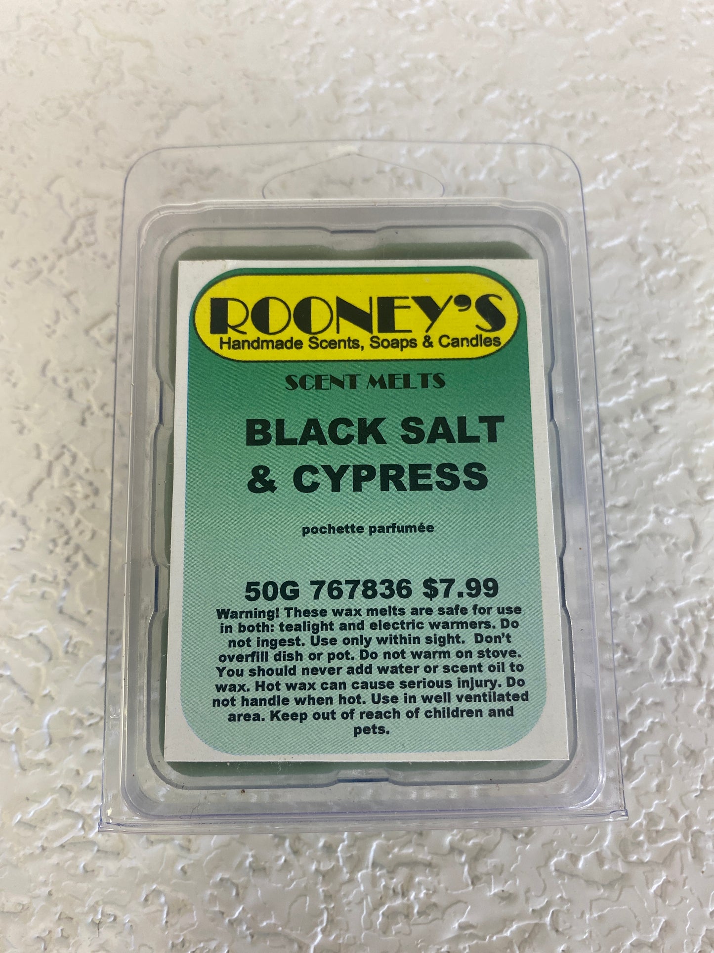 BLACK SALT & CYPRESS SCENT MELT