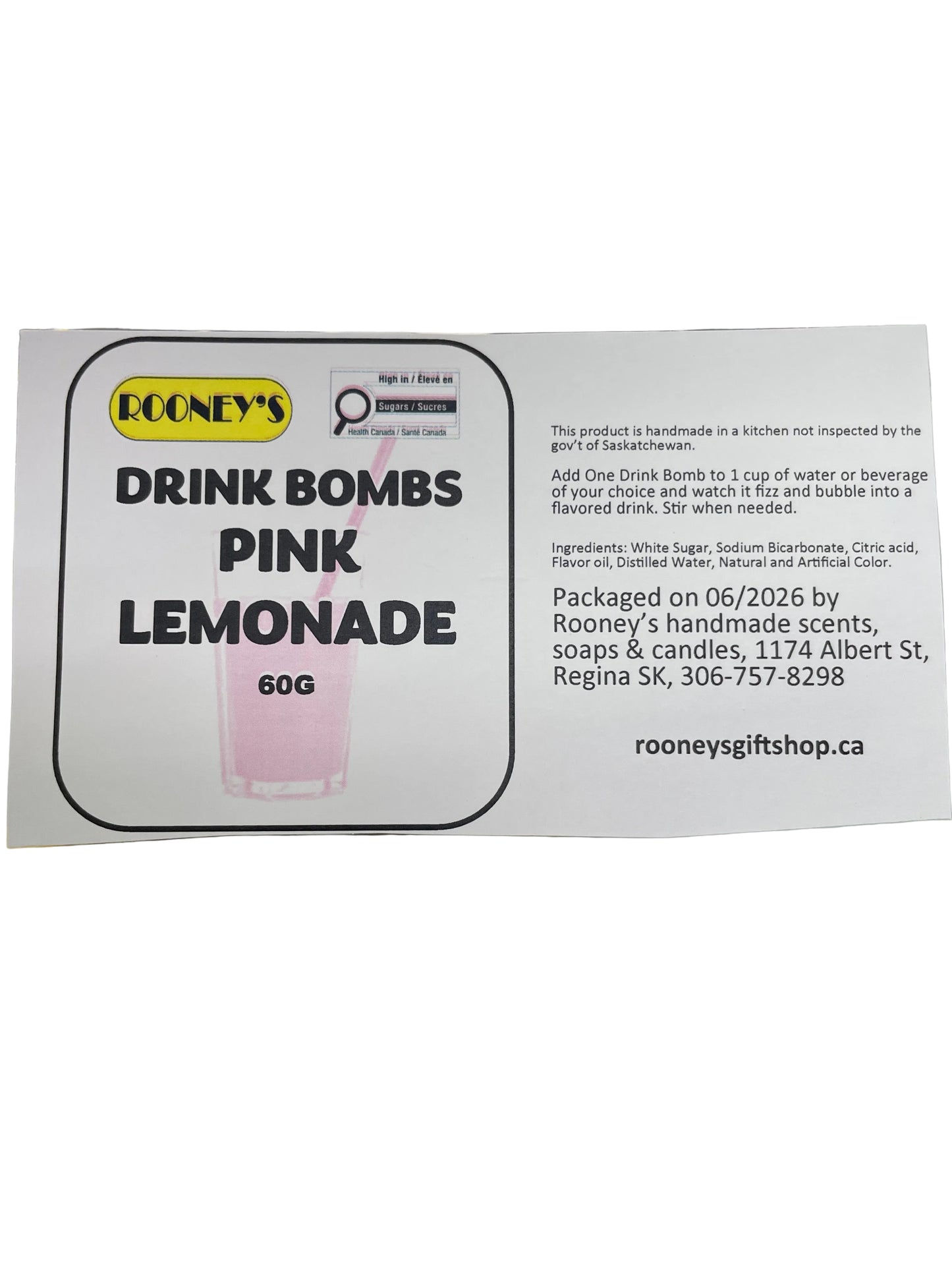 DRINK BOMBS PINK LEMONADE 2 PACK