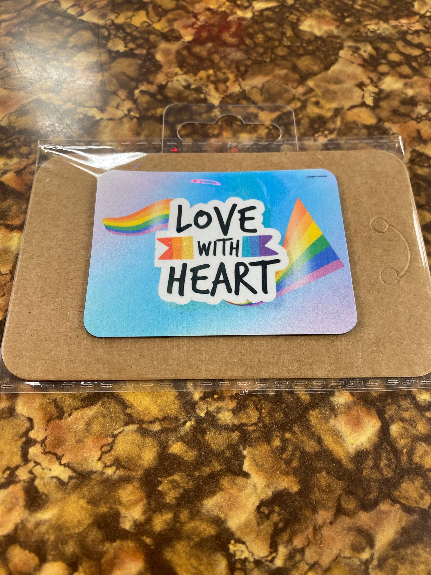 LOVE WITH HEART MAGNETS