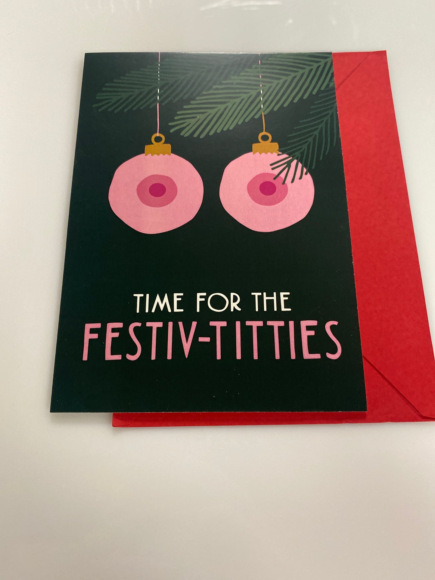 TIME FOR THE FESTIV-TITTIES HOLIDAY CARD