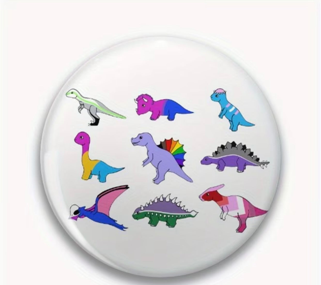 PRIDE DINO BUTTON