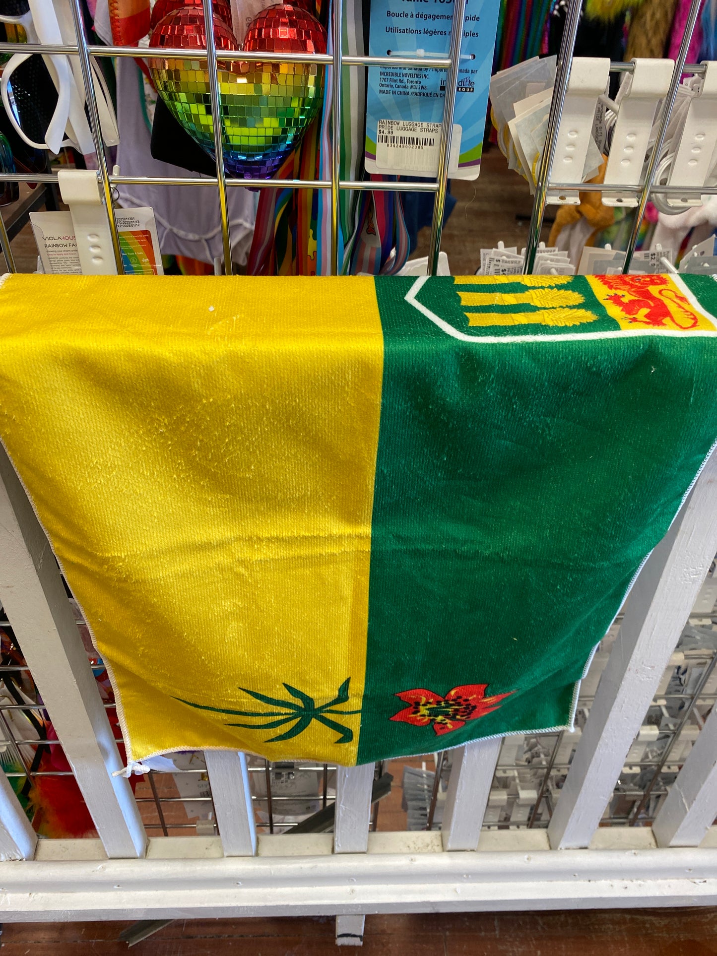 SASK FLAG HAND TOWEL