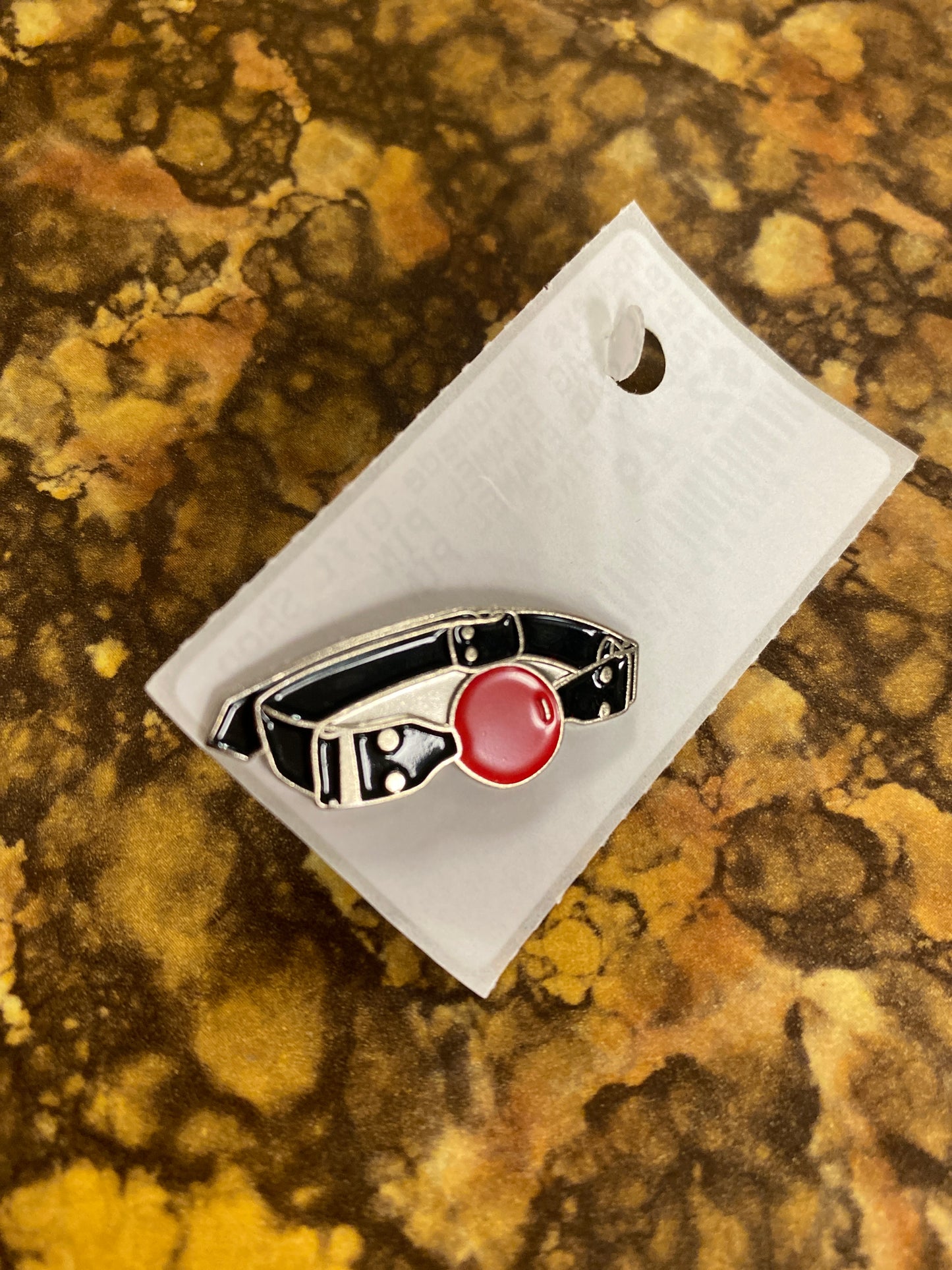 BALL GAG ENAMEL PIN