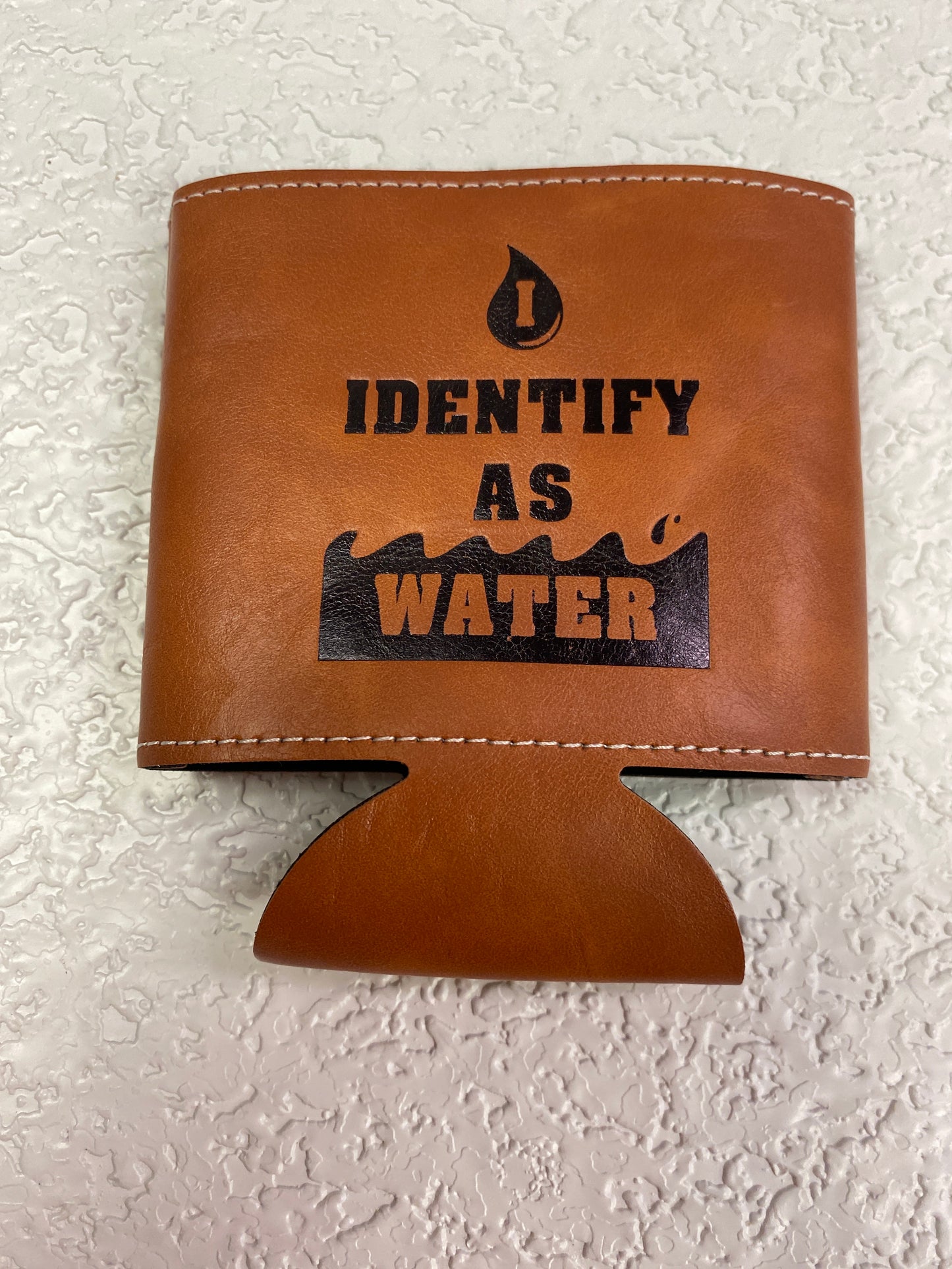 LEATHER BEER COZY