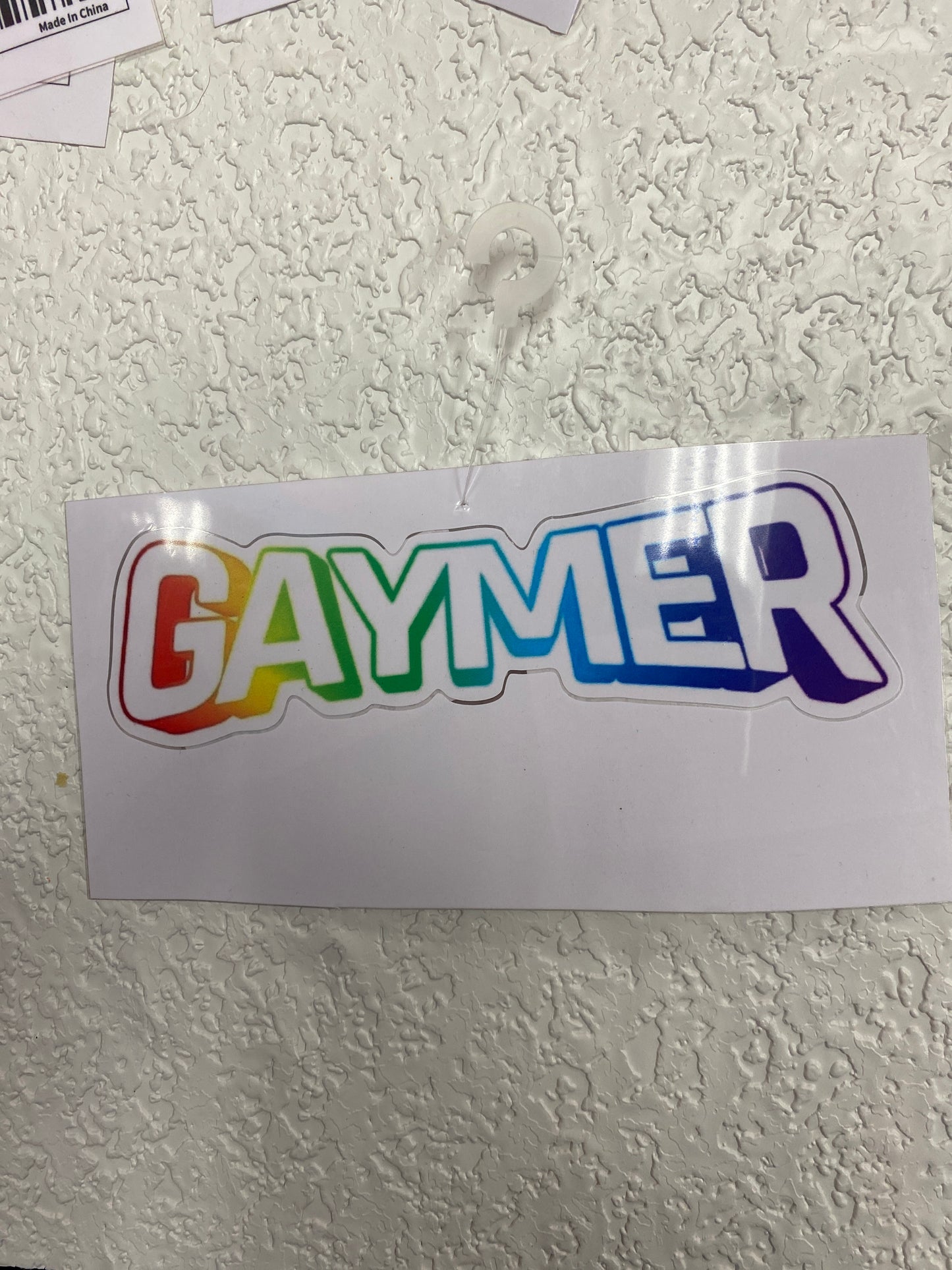 GAYMER GAMER VINYL STICKER