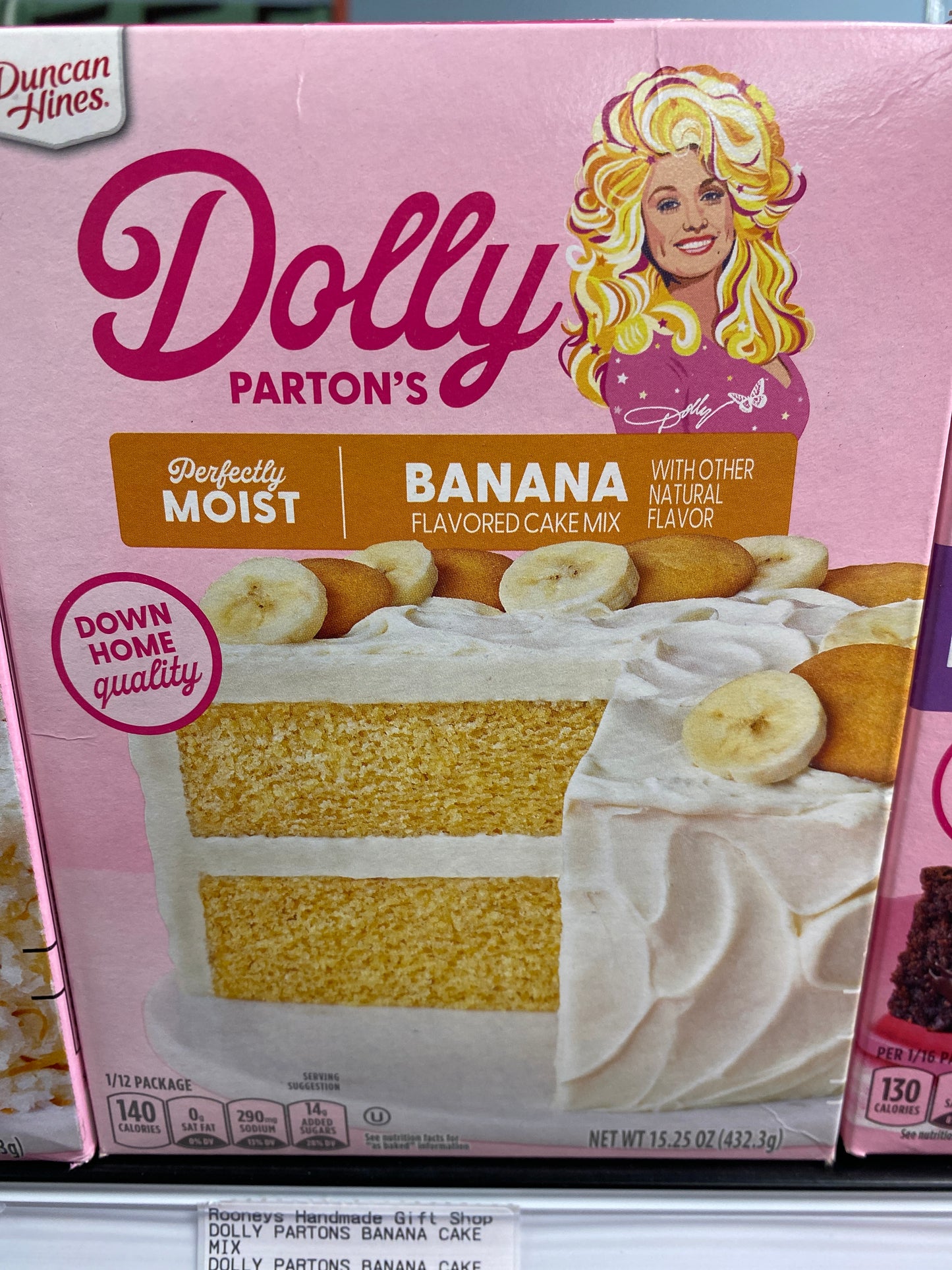 Dolly Parton banana cake mix USA